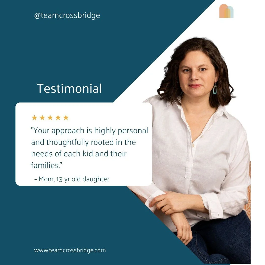 At Crossbridge, our mission is to create hope, possibility and sustainable change for families. We are grateful for the trust families place in use.