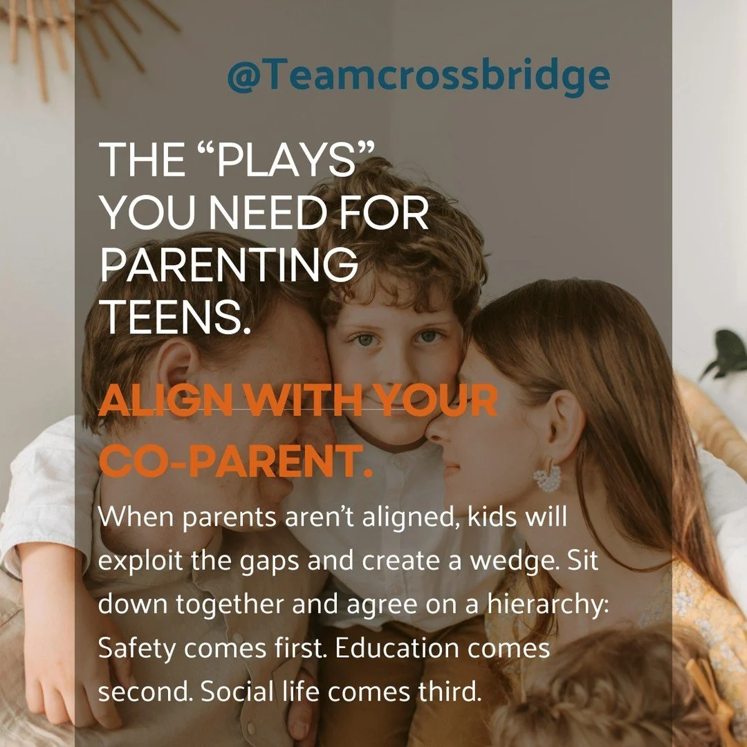 Need support navigating the teenage years? 
Contact Crossbridge Consulting for personalized guidance tailored to your family's needs. 
www.teamcrossbridge.com