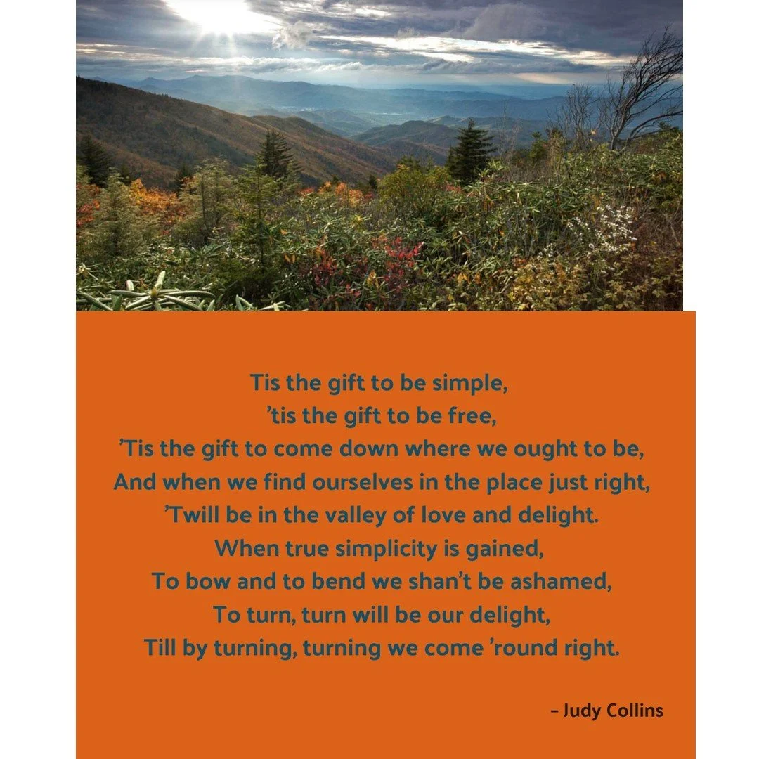 Last week Rebekah was on a personal intensive in the Tennessee mountains, and she shares her reflections on The Simple Gifts in her blog post here: https://www.teamcrossbridge.com/blog/wi87j66xjexptdq1bit42mdqh0stsk