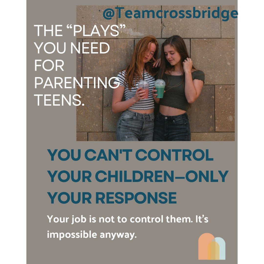 Play #3: Your job is not to control your children, only your response to them. Don't get pulled into arguments with your children. Don't match their emotional intensity. Don't let their dysregulation cause you to become dysregulated. For parenting su