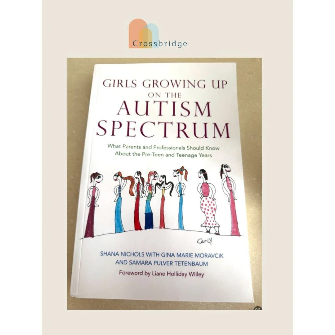 Diving into Girls Growing Up on the Autism Spectrum this week. 

In our work at Crossbridge Consulting, so many of our clients are autistic girls and teens who were diagnosed late, and their parents are often searching for practical, compassionate gu