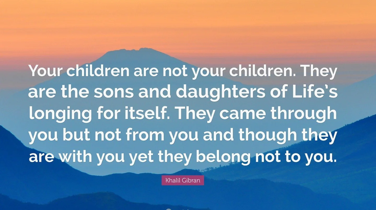 A friend gifted Jennifer Khalil Gibran's "The Prophet" when she was in high school, and she writes: 

As a 17 year old, it felt beautiful, though a bit abstract, when I read this in the context of my own identity, separate from my parents. 