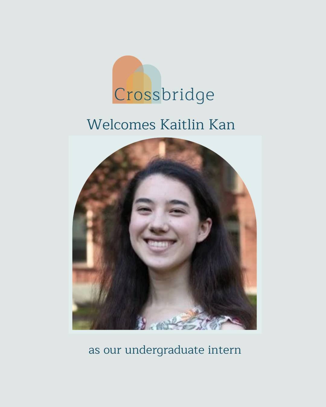 Meet Kaitlin Kan, the newest member of Team Crossbridge. 

Kaitlin is an undergraduate at Yale studying psychology, and she's neurodivergent herself &mdash; which shapes both how she thinks about this work and why she wanted to do it.

She joins us f