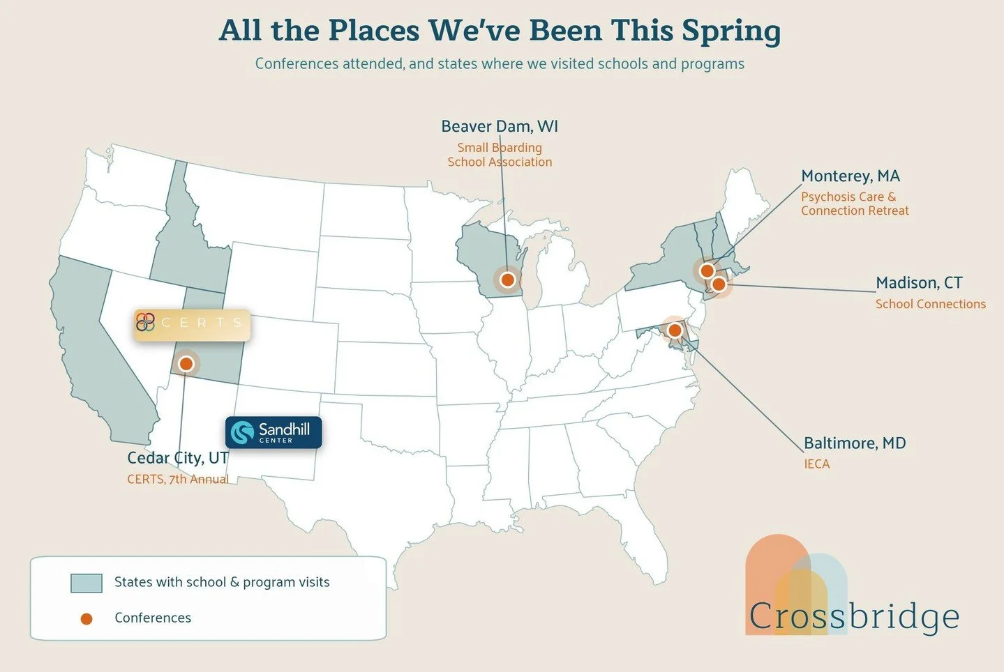 All the places spring took us.

Rebekah is giving the keynote at the 7th Annual CERTS Academic Conference, on how lasting change happens when accommodation meets adaptation: meeting students where they actually are, without over-accommodating, and le