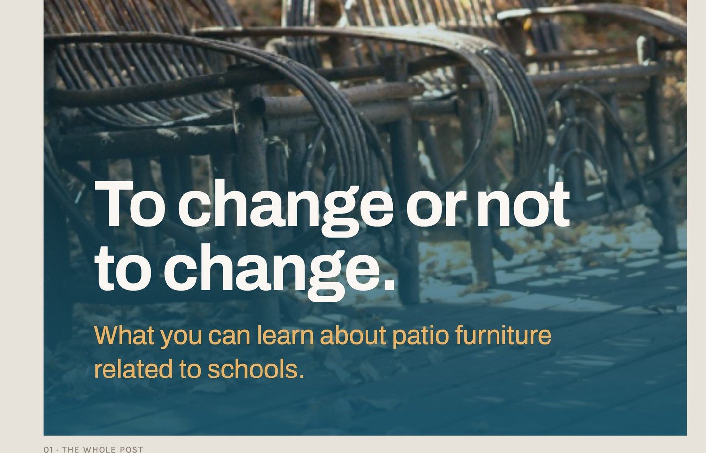 We almost threw away all of our patio furniture.

Two acacia rockers, two lounge chairs with ottomans, both side tables. I love the set. We just hadn't taken care of it in four years, and it was worn out and giving me splinters.

Our friend Emily hea
