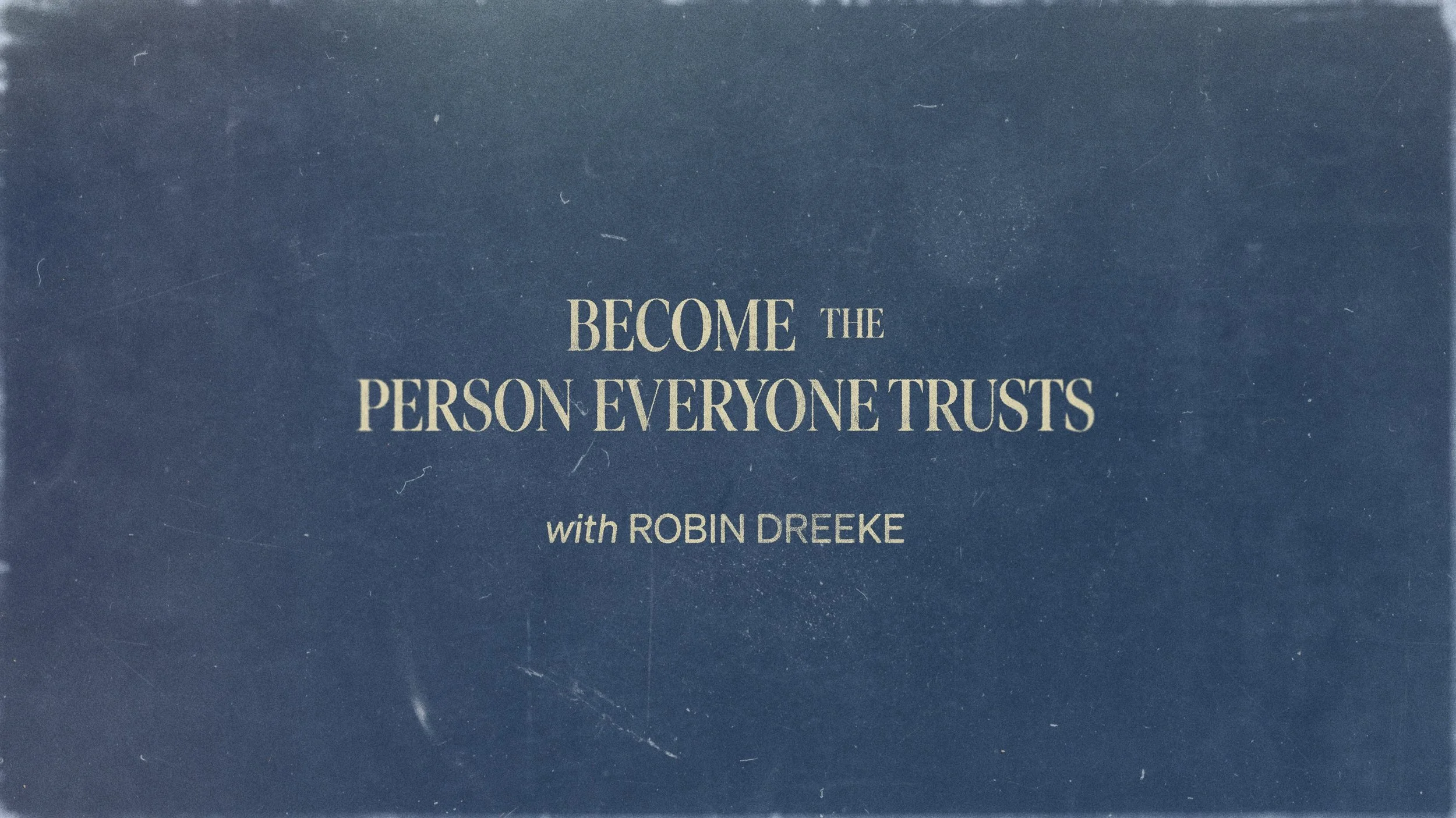 MASTERCLASS: ROBIN DREEKE