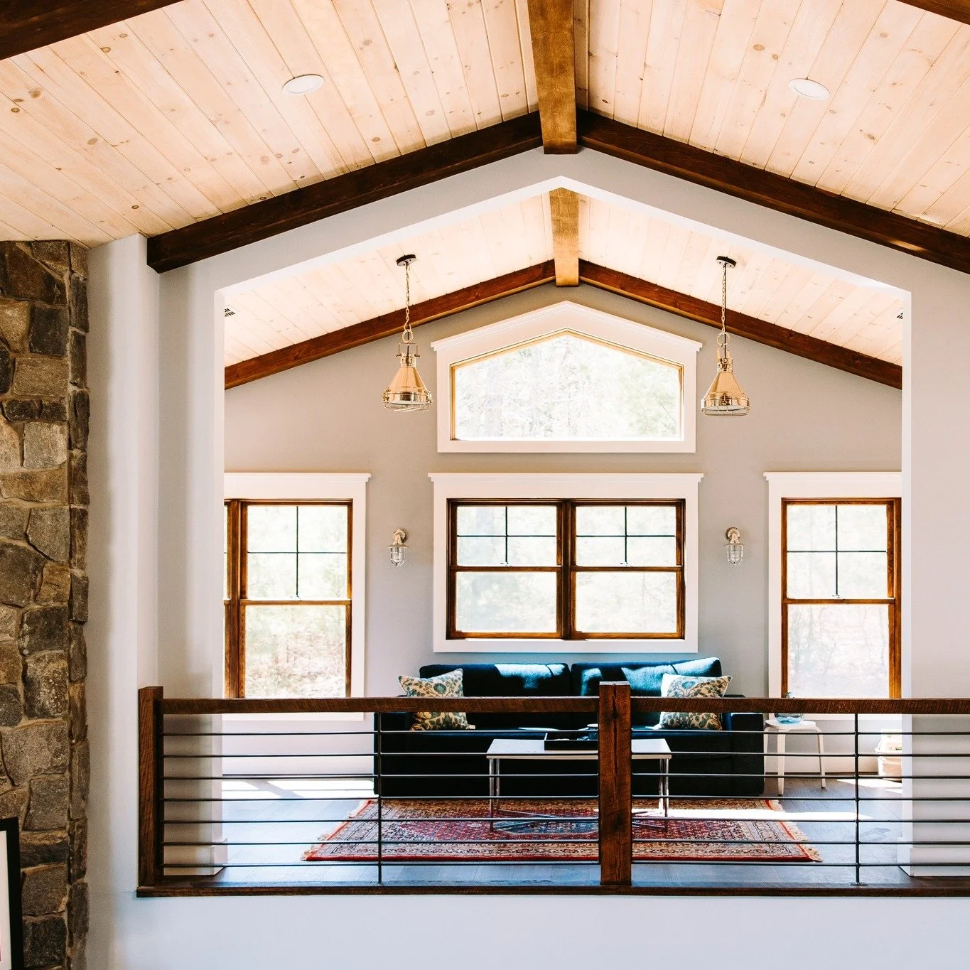 Cozy up in this sunny space! Perfect for breakfast, TV time or reading. We love seeing how our clients make it their own! ☀️