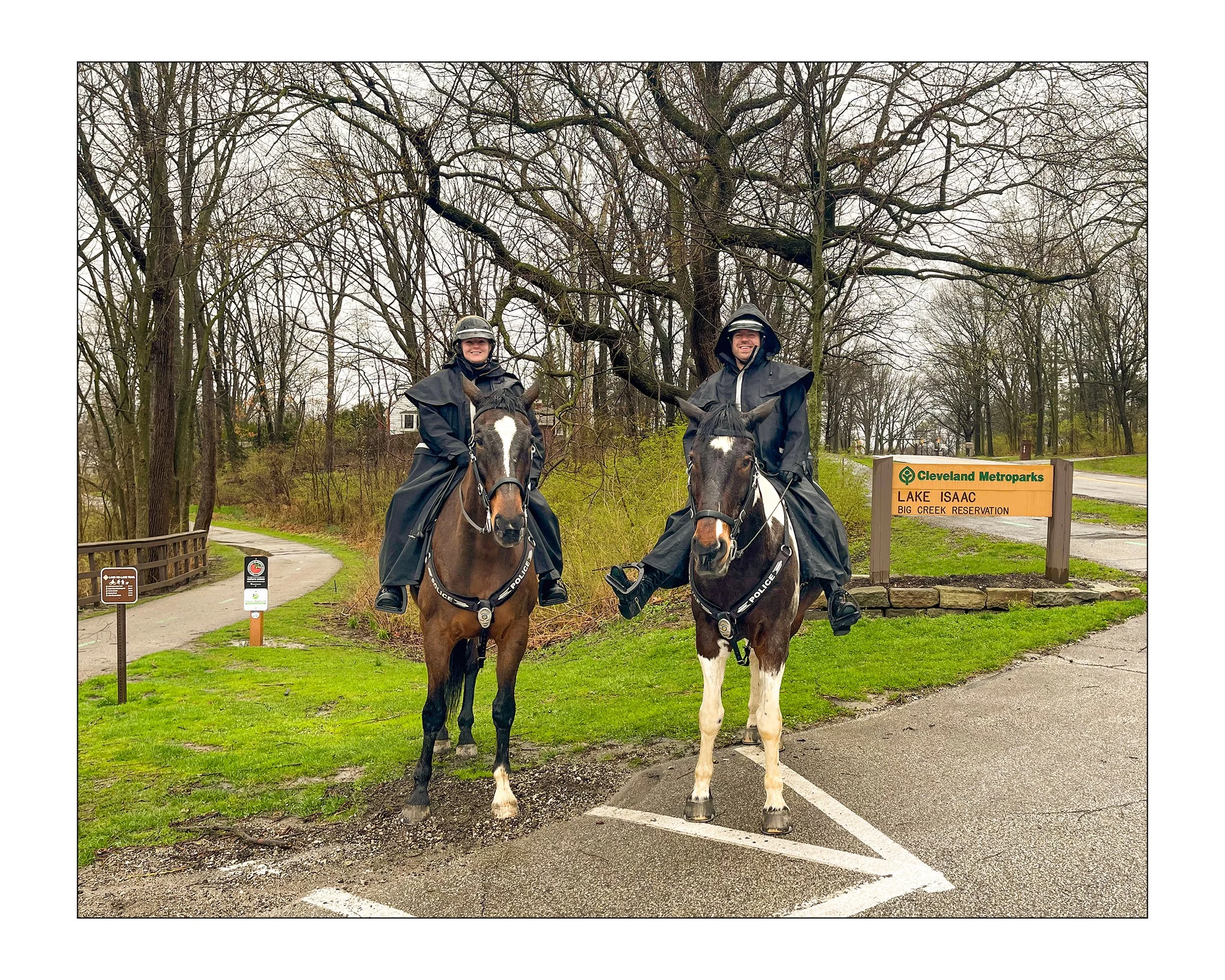 Cleveland Metroparks Mounted Police - Lake Isaac