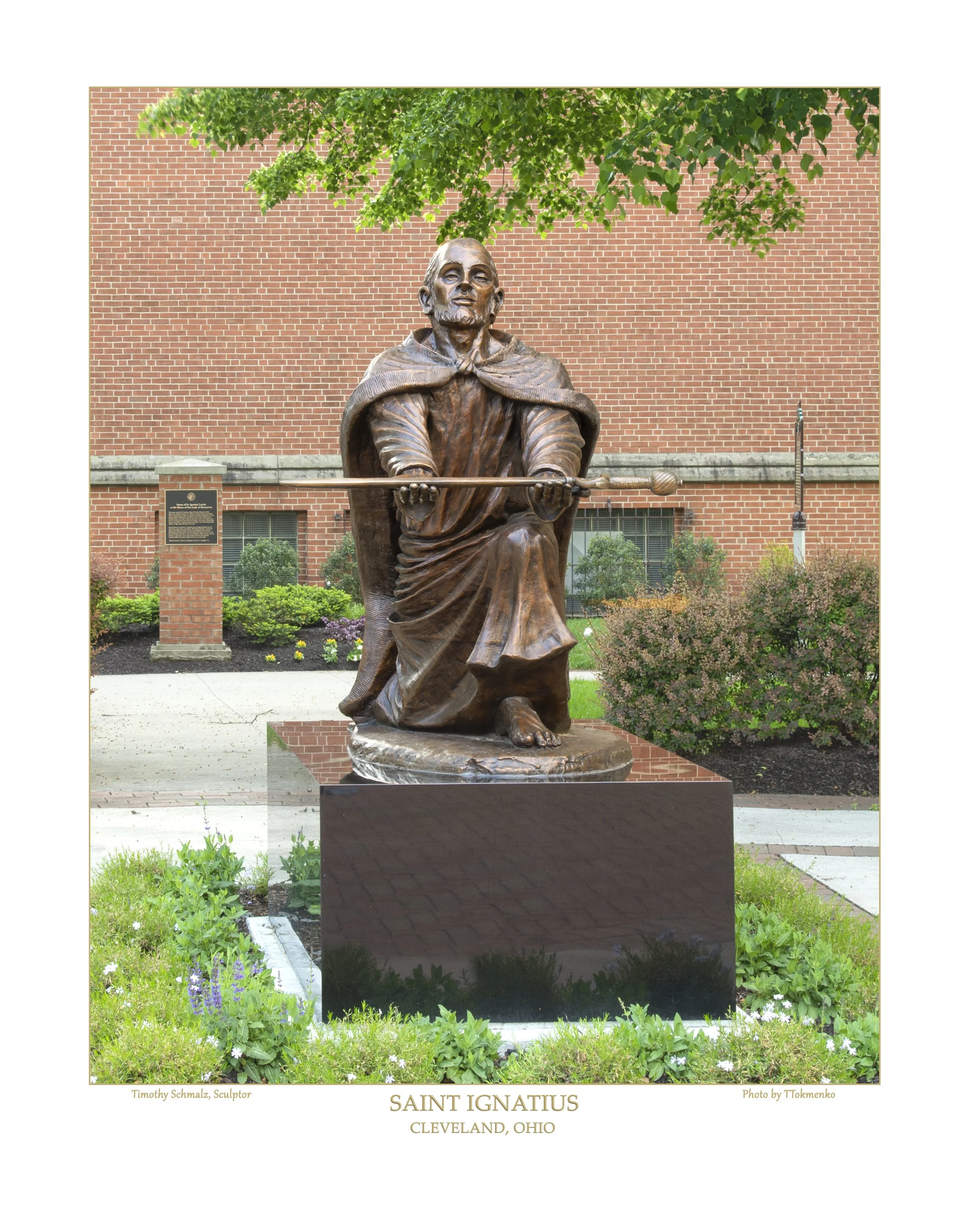 Saint Ignatius Statue Saint Mary of the Assumption Chapel Cleveland OH