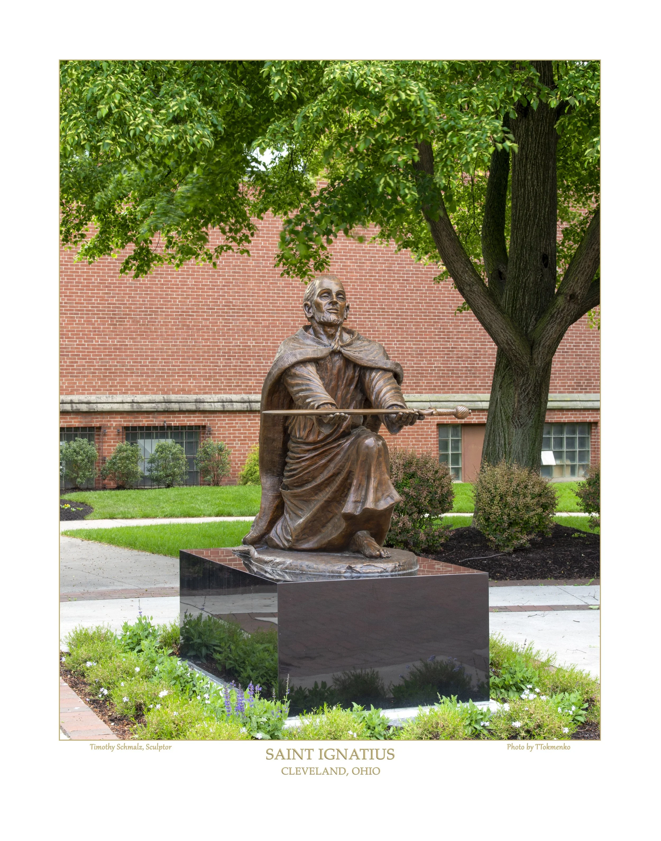 Saint Ignatius Statue Saint Mary of the Assumption Chapel Cleveland OH