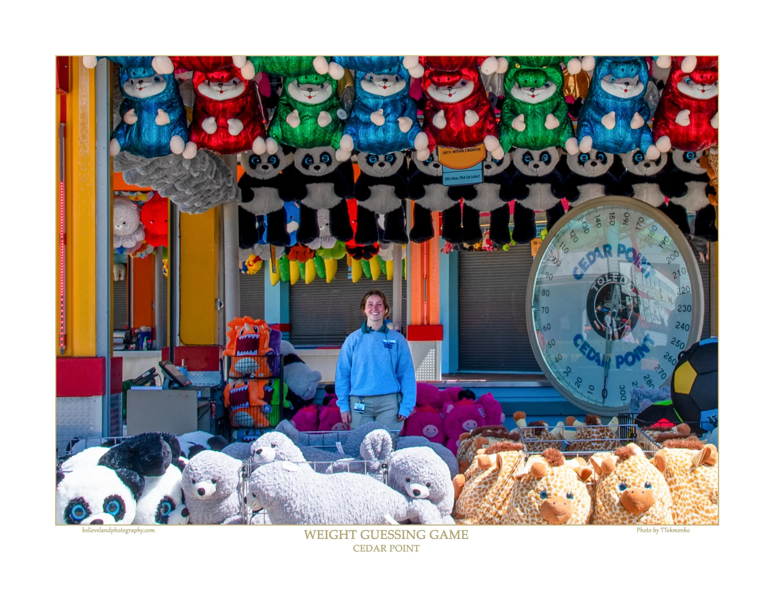 Cedar Point - Midway Weight Guessing Game - Sandusky Ohio