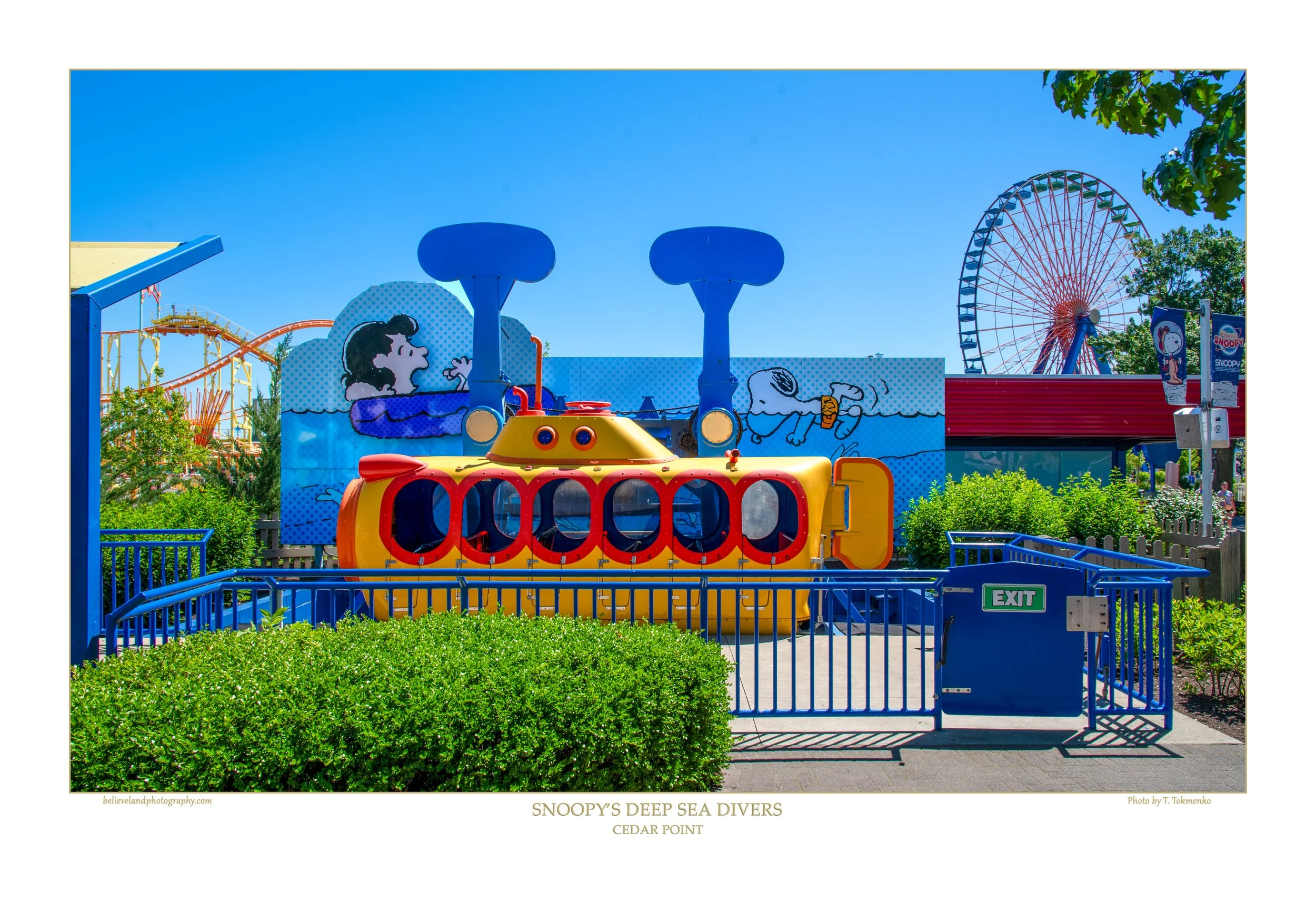 Planet Snoopy - Snoopy Deep Sea Divers - Cedar Point - Sandusky Ohio