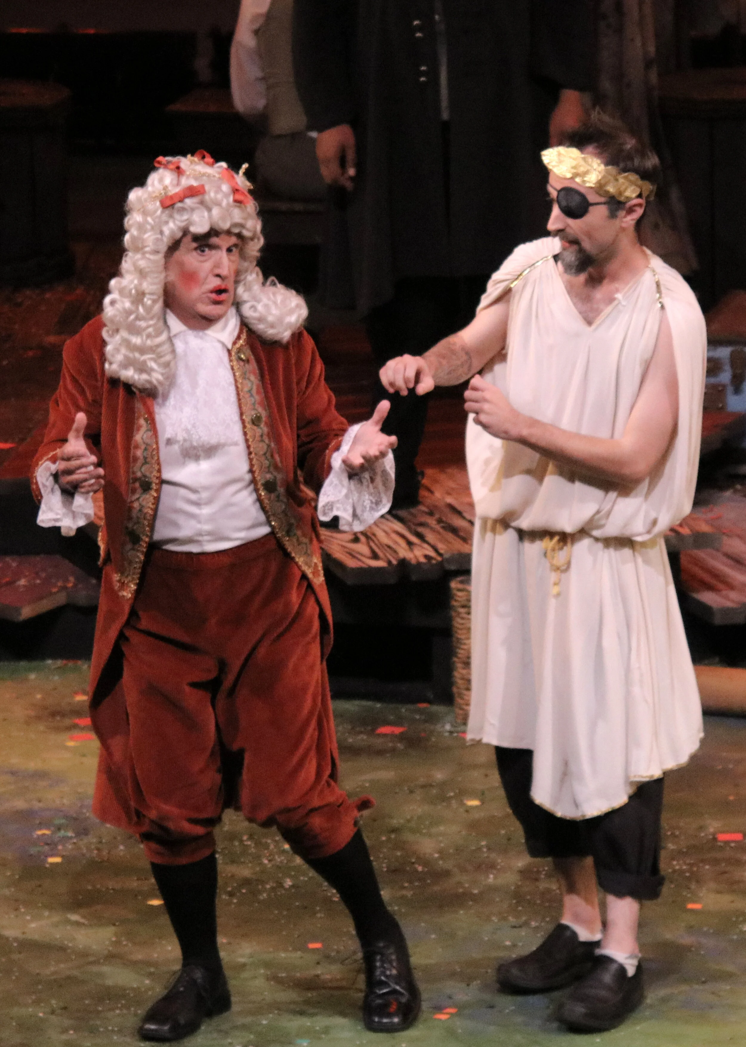 Gary Bolen as Henry and Douglas Duffy Johnson as Mortimer in "The Fantasticks" at MPC Theatre Company. 