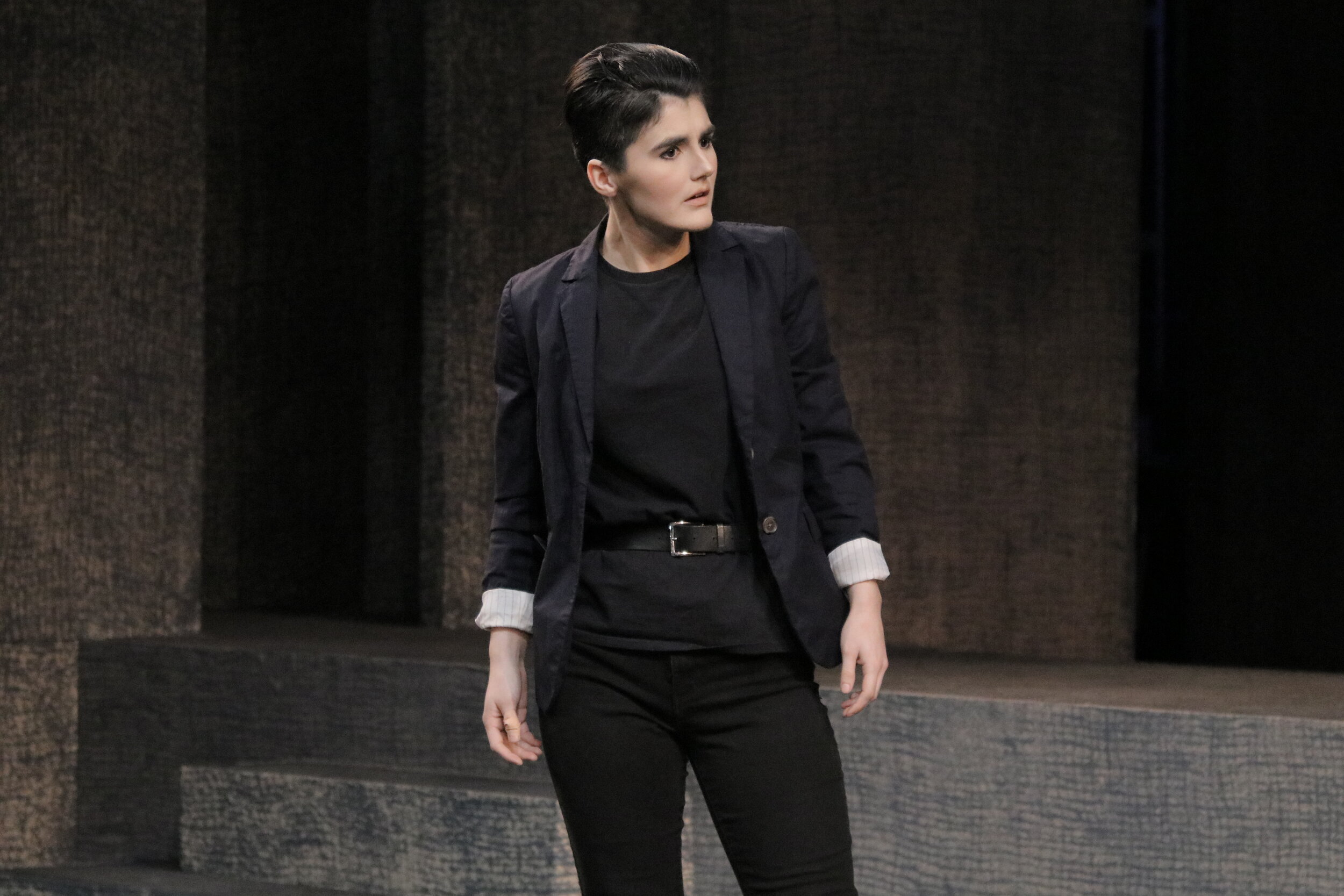 Anjoli Johnson as Romeo in "Romeo and Juliet" at MPC Theatre Company. 