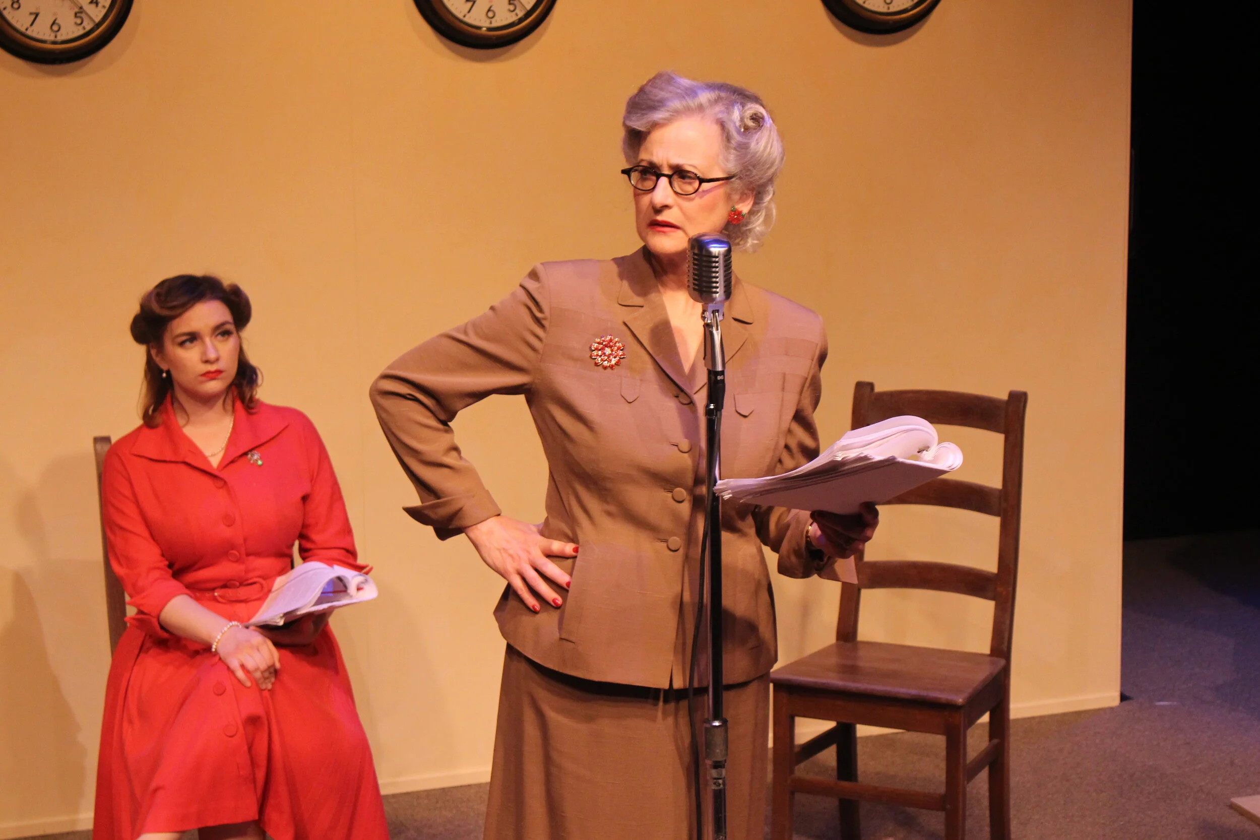Teresa Del Piero as Ma Bailey in "It's a Wonderful Life: A Live Radio Play" at MPC Theatre Company.