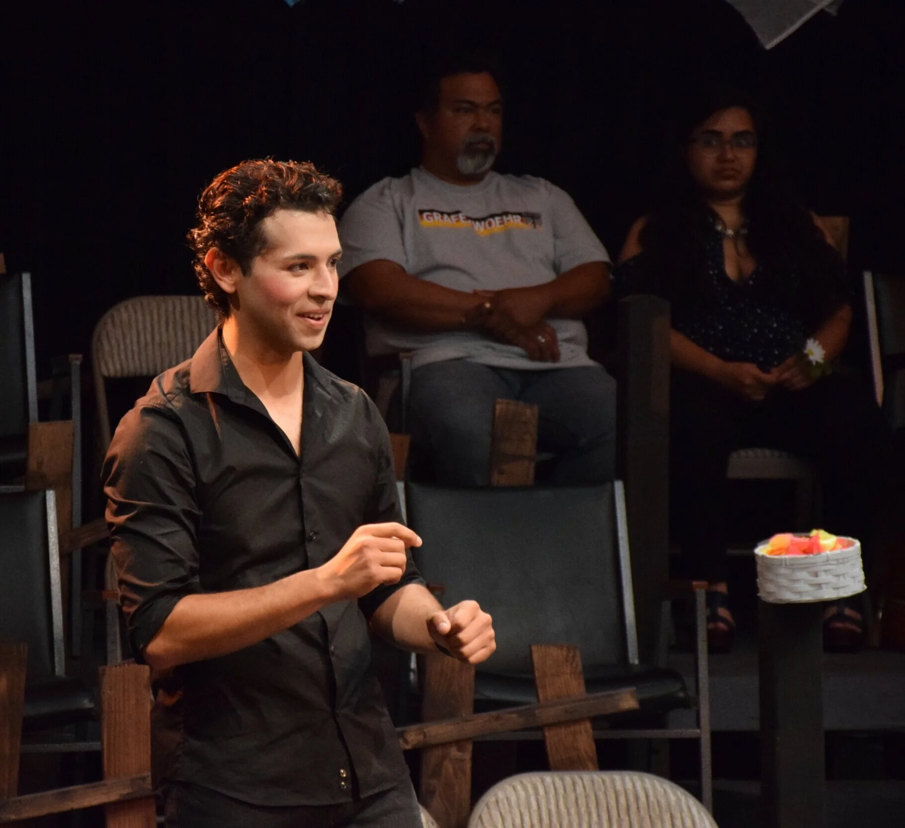 Roland Shorter as Lysander in  "A Midsummer Night's Dream" at MPC Theatre Company. 