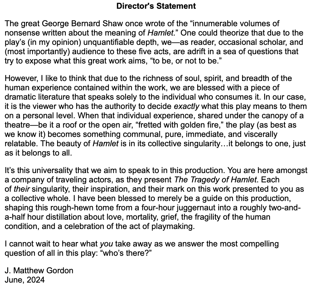 Director's Statement