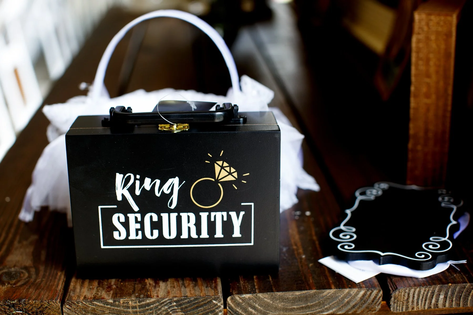 Ring security role for the ring bearer, including children in the wedding.