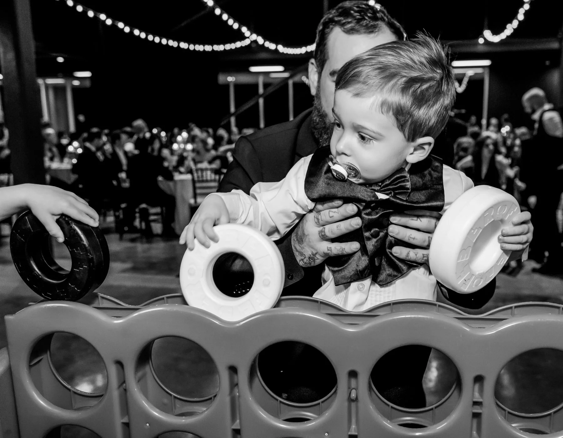 Providing games for children when they are invited to the wedding.