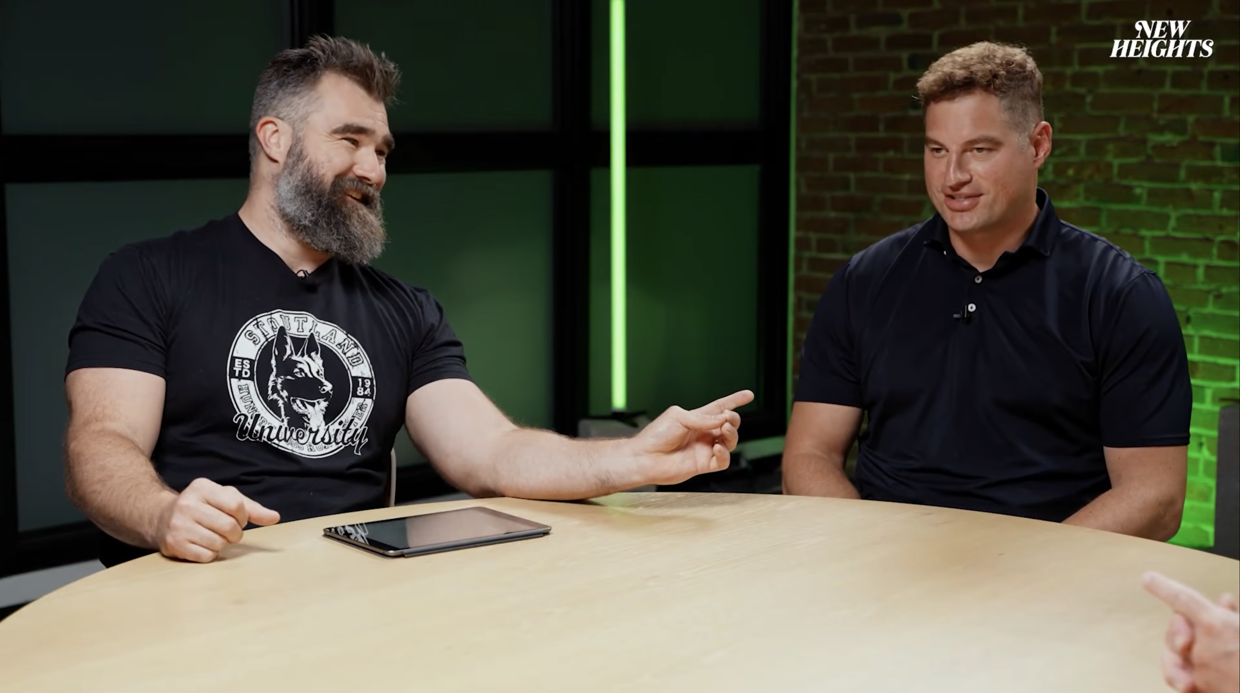 Filming New Heights for Wondery