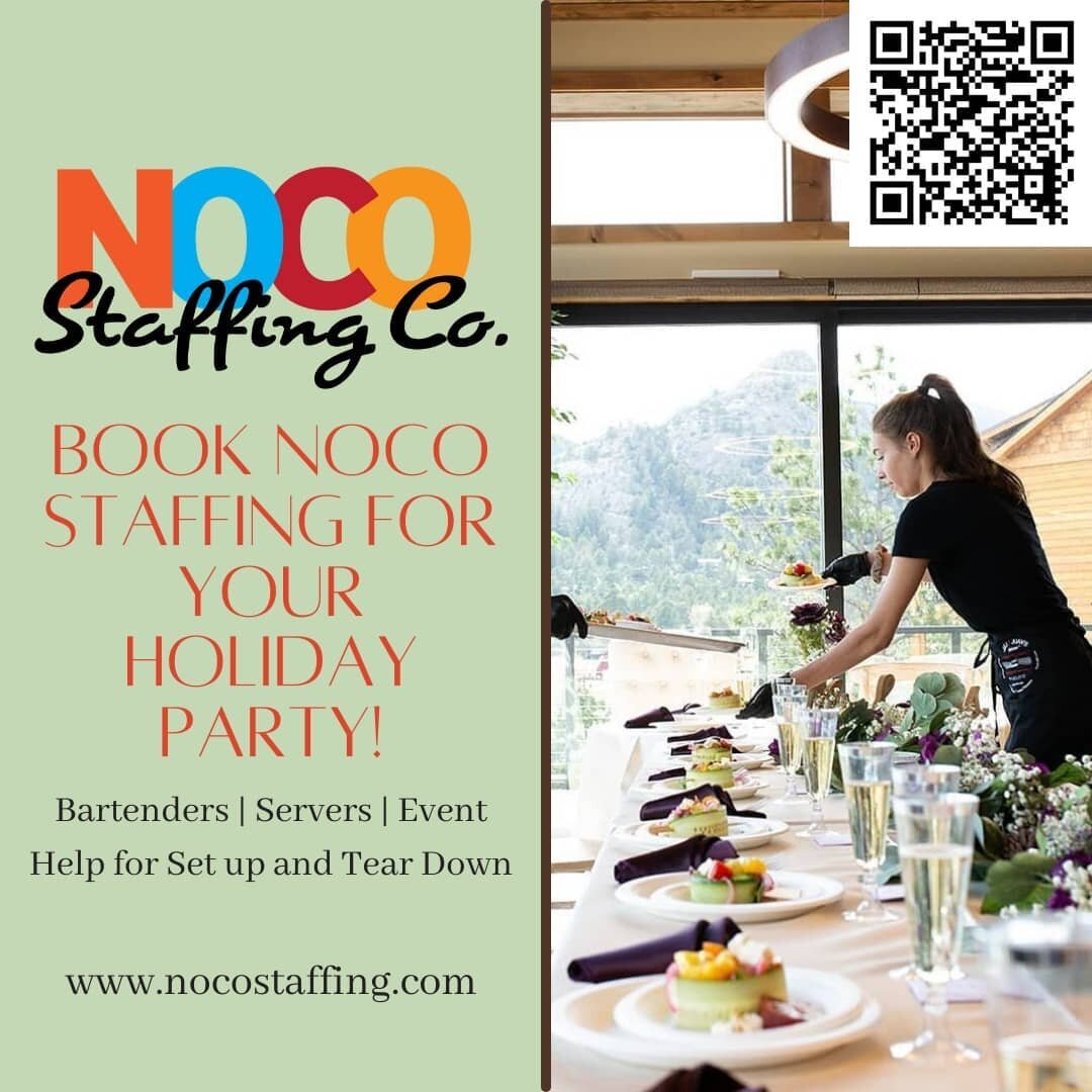 Are you planning your company holiday parties yet? Noco Staffing can help make sure the event goes as seemless as possible! 

Book our bartenders, servers, or set up and tear down assistants so you can enjoy the event too. 

#holidayparty #companypar