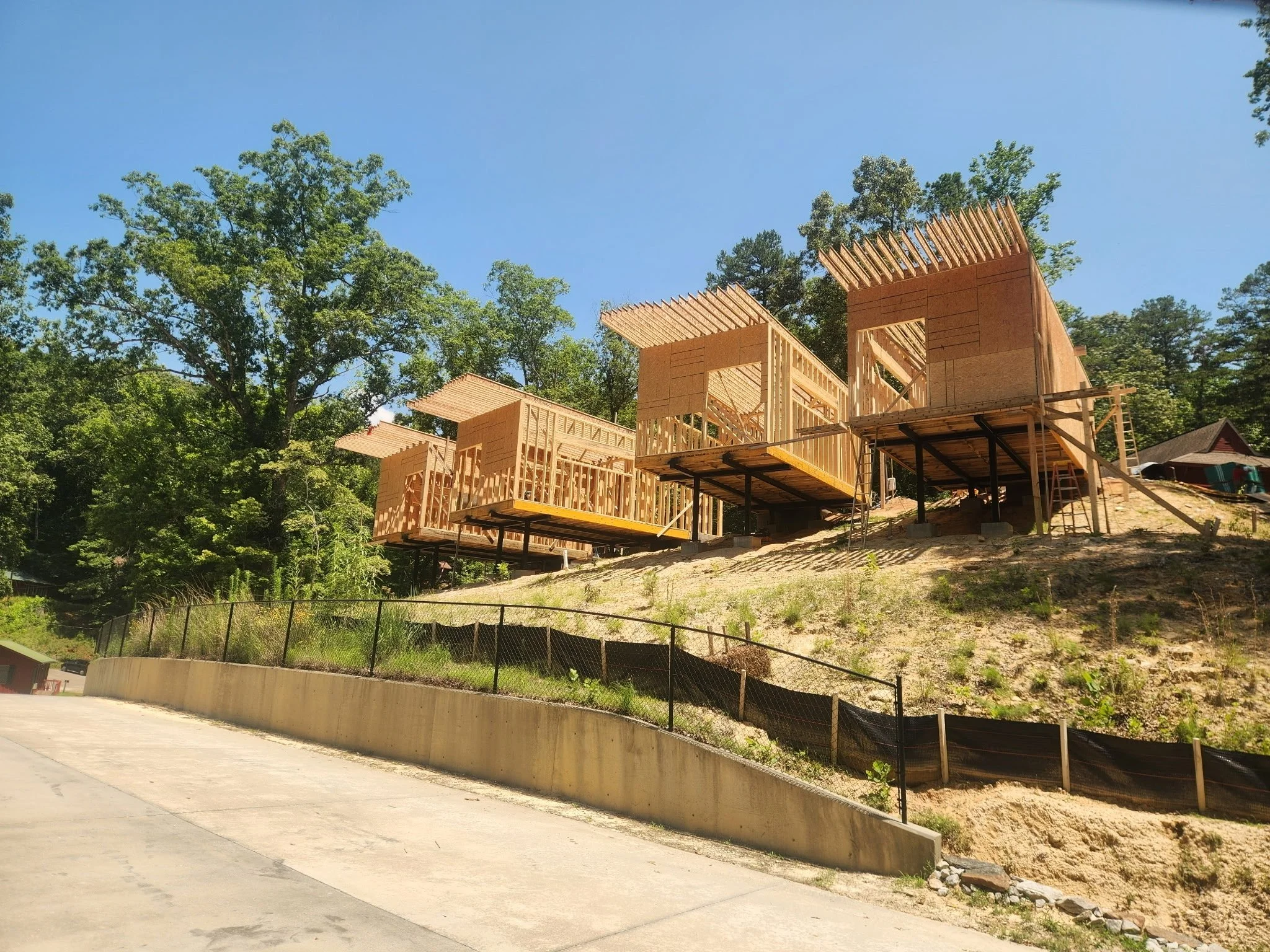 Hillside Cabin Progress Gallery