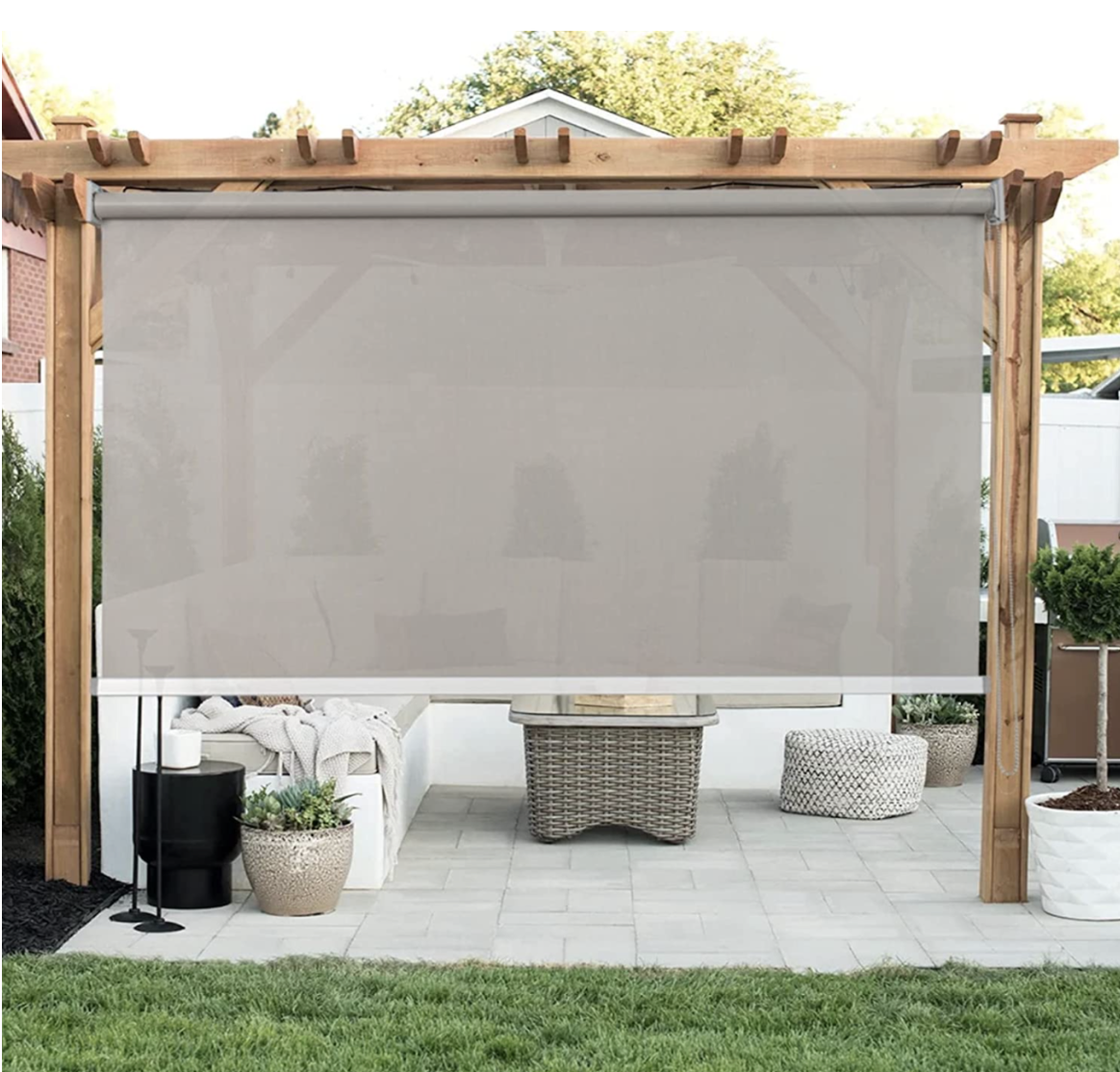 Roller Shade for Aluminum Patio Cover