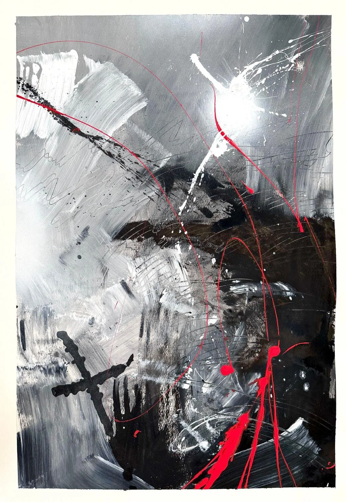 mixed media on paper - 100 x 70 cm (sold)
