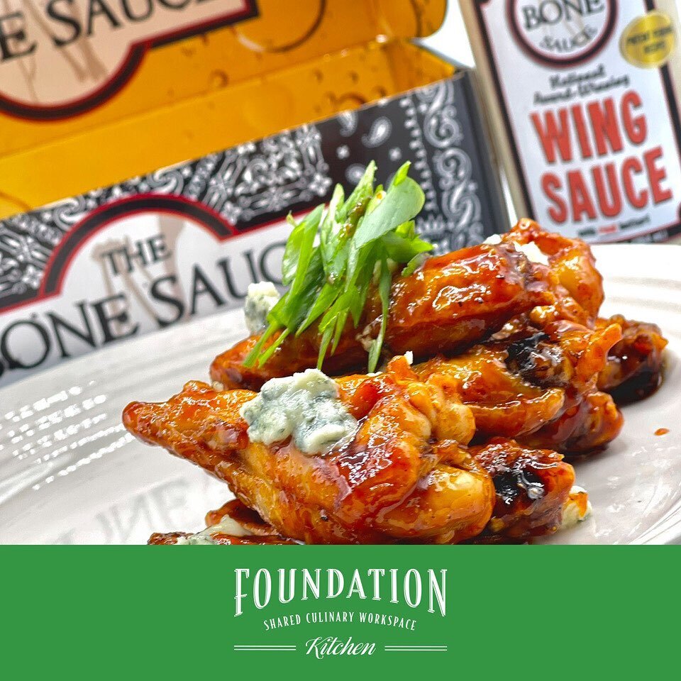 Welcome new member @the_bone_sauce to Foundation Kitchen! They are the only national award-winning chicken wing sauce on the market that contains a standard chicken wing recipe amount of real butter. The Bone Sauce is made from ingredients you can fi