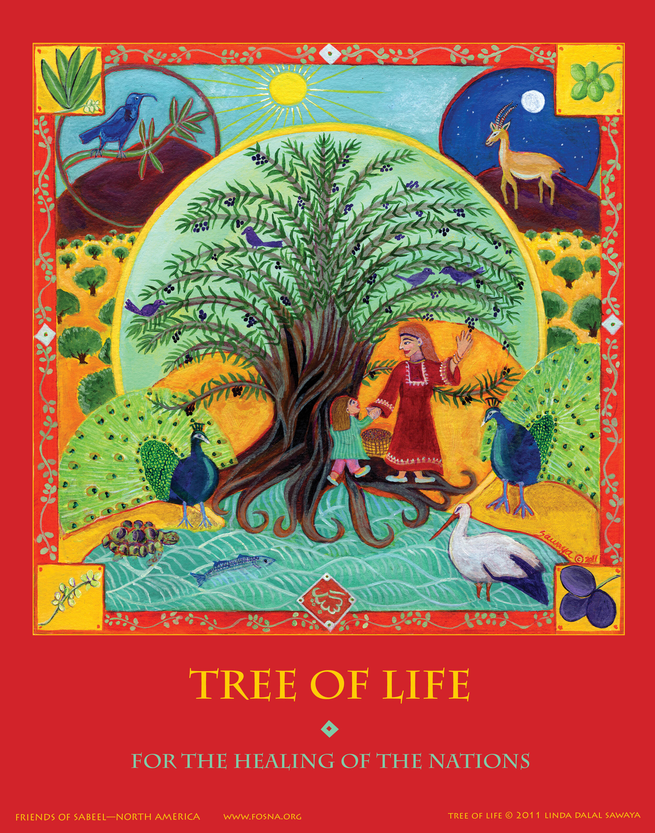 Palestinian Tree of Life fundraising poster