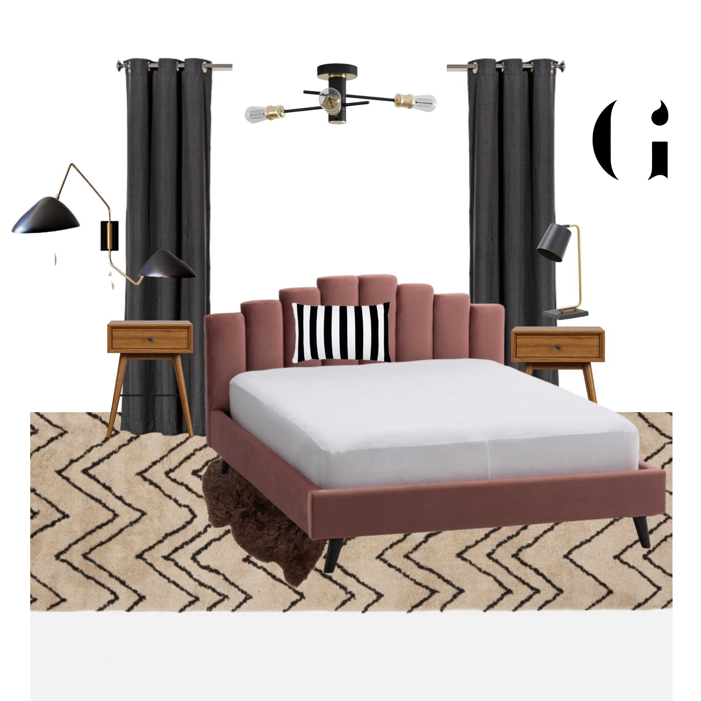 bedroom interior design furniture shoot