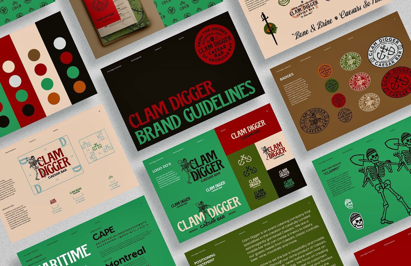 Our recent rebranding work for Ontario&rsquo;s @clamdiggerbar was Shortlisted for the @communicationarts 2025 Design Annual. Always an honor, cheers to that! 🫒💀
.
#clamdigger #rebrand #commarts #designannual #deaign #ontario #canadiandesign #chicag