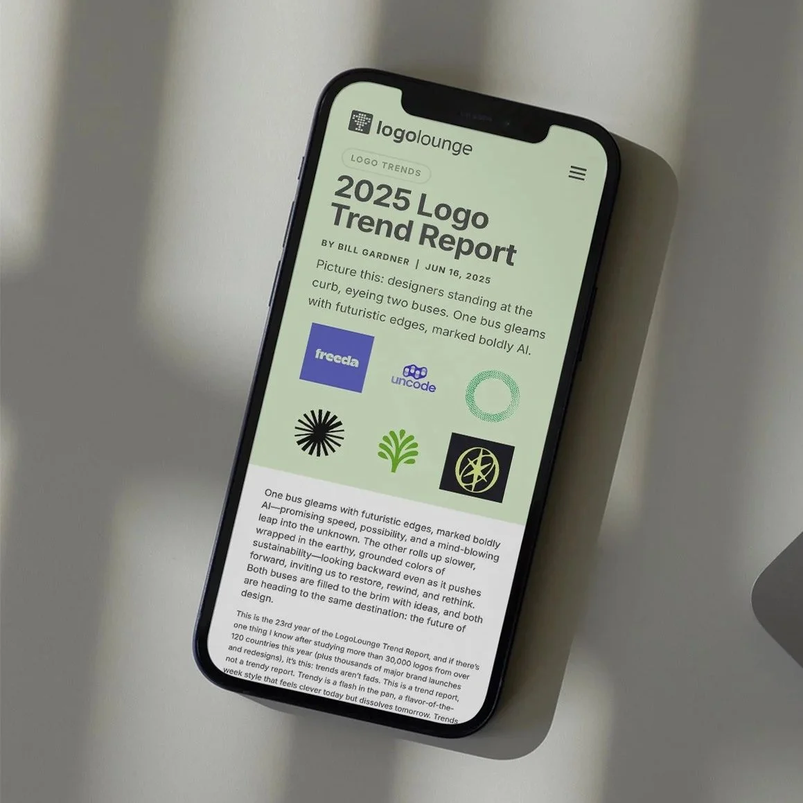 Work featured in 2025 LogoLounge Trend Report