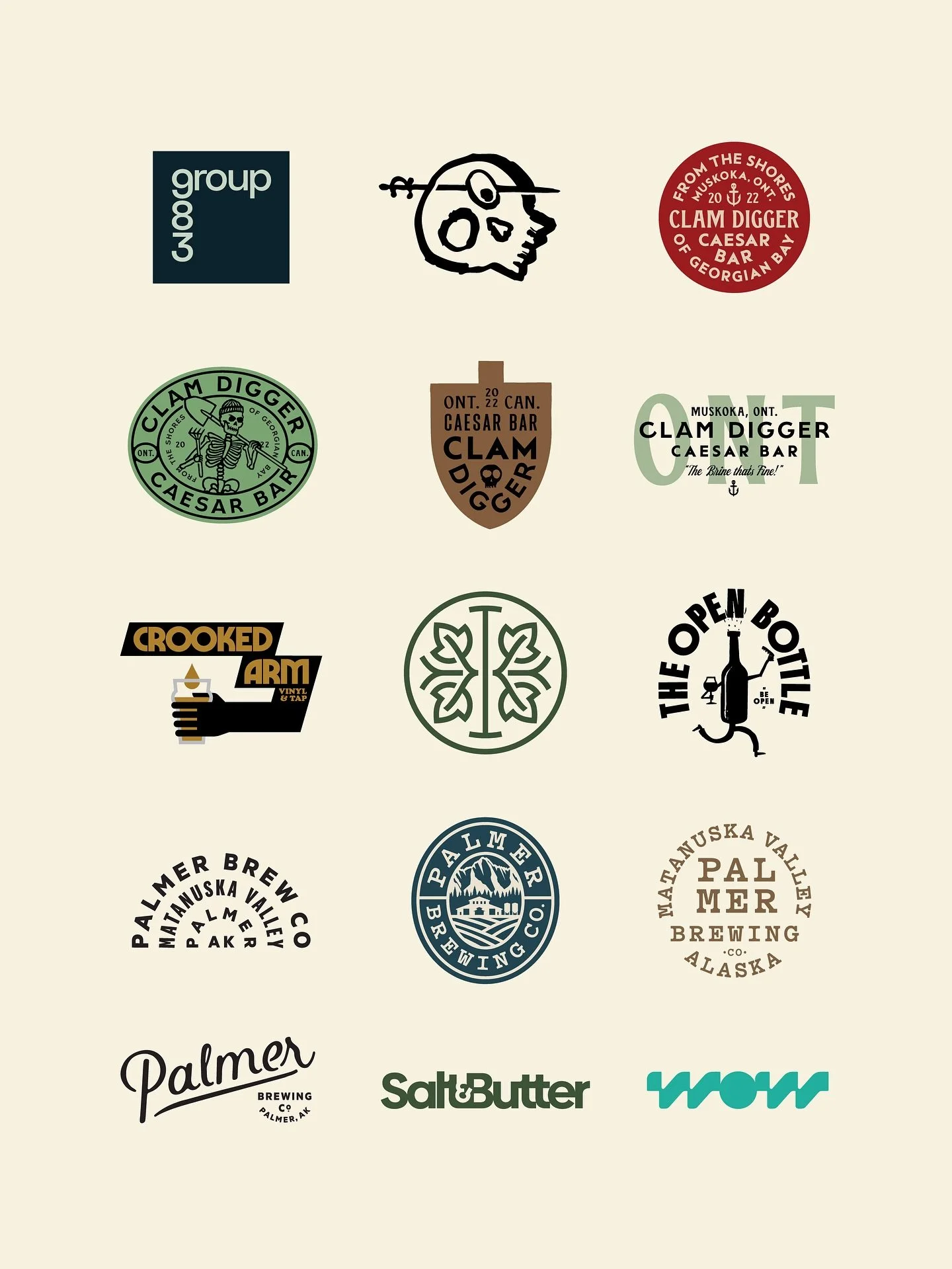 Whoa! Recently found out some fun news - 15 logos from the past year were selected for the forthcoming &ldquo;Logolounge 15&rdquo; book by @logolounge. These books have long been sources of inspiration and reference, so to have this many client logos