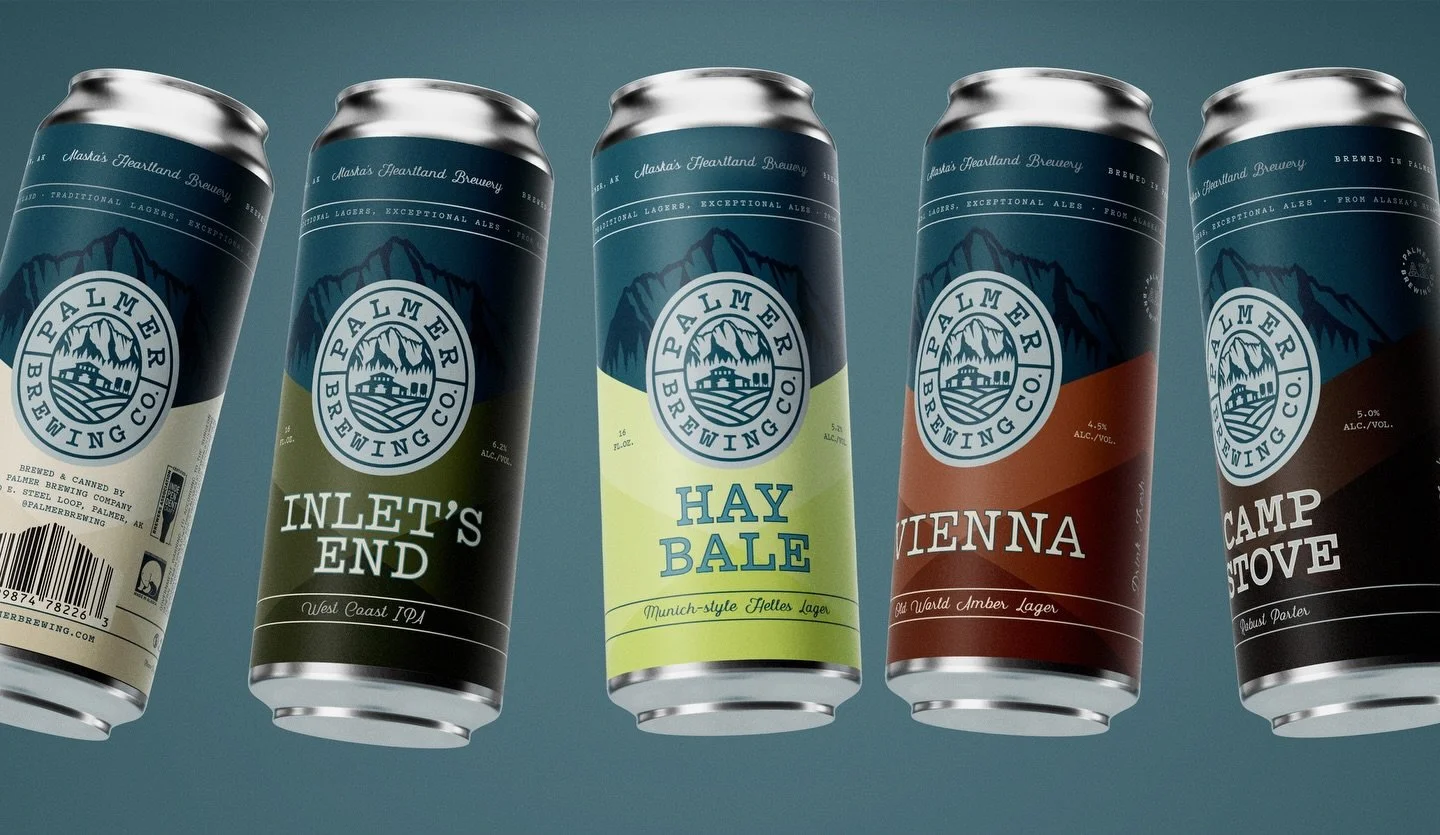 Congrats on the opening weekend to our pals at the newest Alaskan brewery, Palmer Brewing Co. 🏔️
.
#beerdesign #palmerak #palmer #palmeralaska #alaska