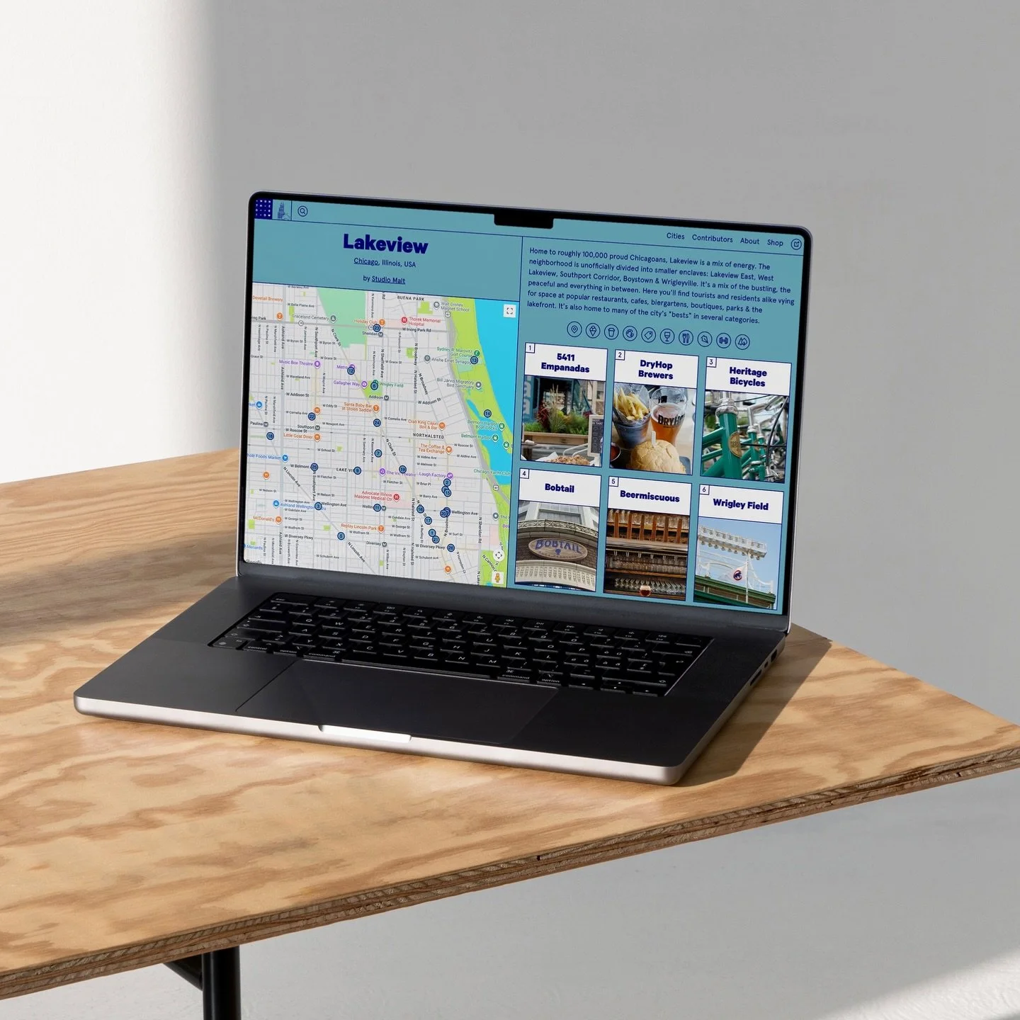 A fun one from 10 years ago, Studio Malt&rsquo;s Lakeview, Chicago neighborhood guide for @onthegridcity &mdash; designer curated travel guides, brought to us by @hyperakt. Documenting Lakeview was a daunting, but super fun task back in 2015-2016. So