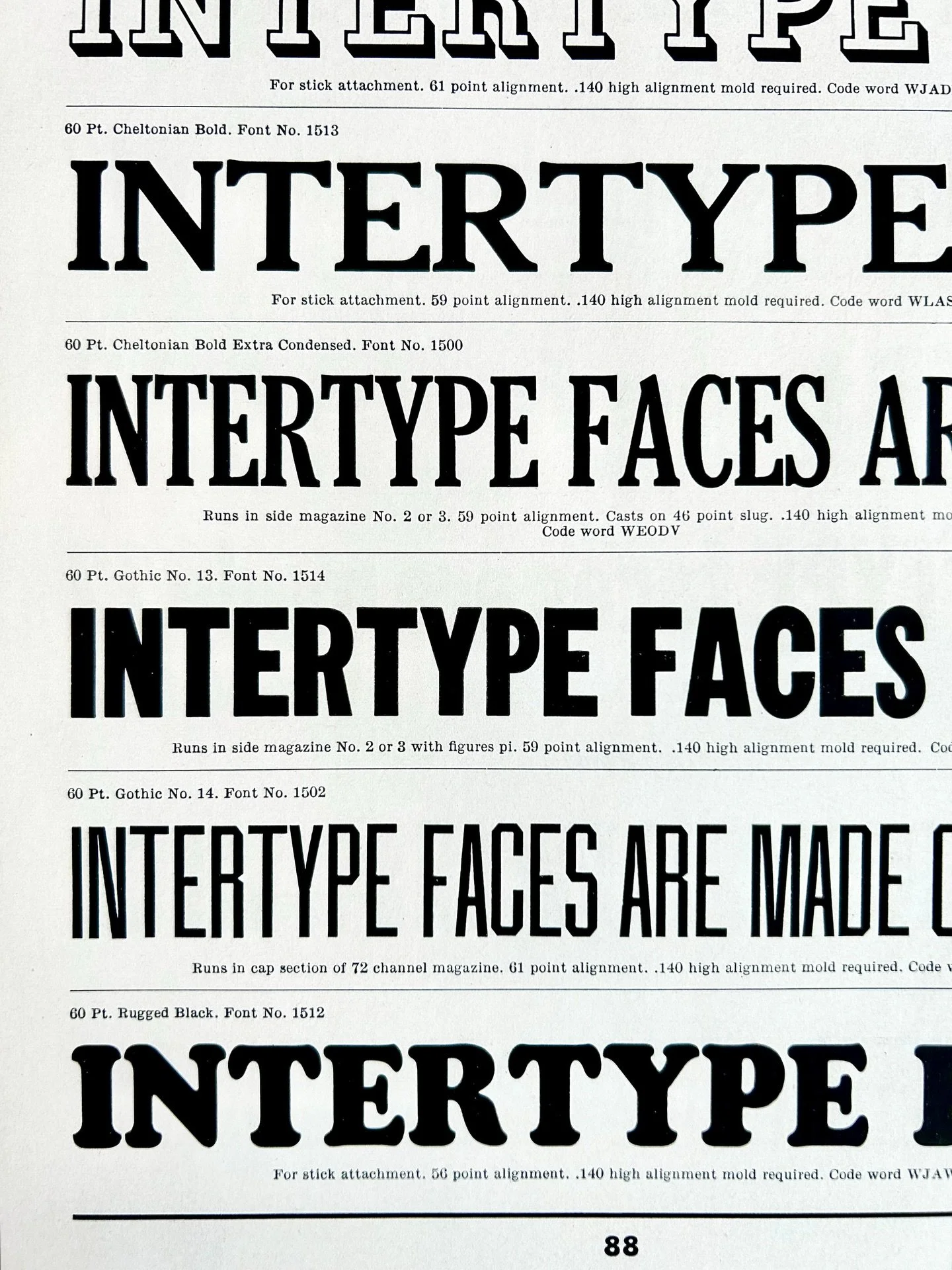 Best $4 addition to the design library: this 1946 spec book from Intertype. This feels like a typography cheat code. [plucked from @johnkingbooksdetroit years back].
.
#typography #fontdesign #fonts #intertype #letterpress