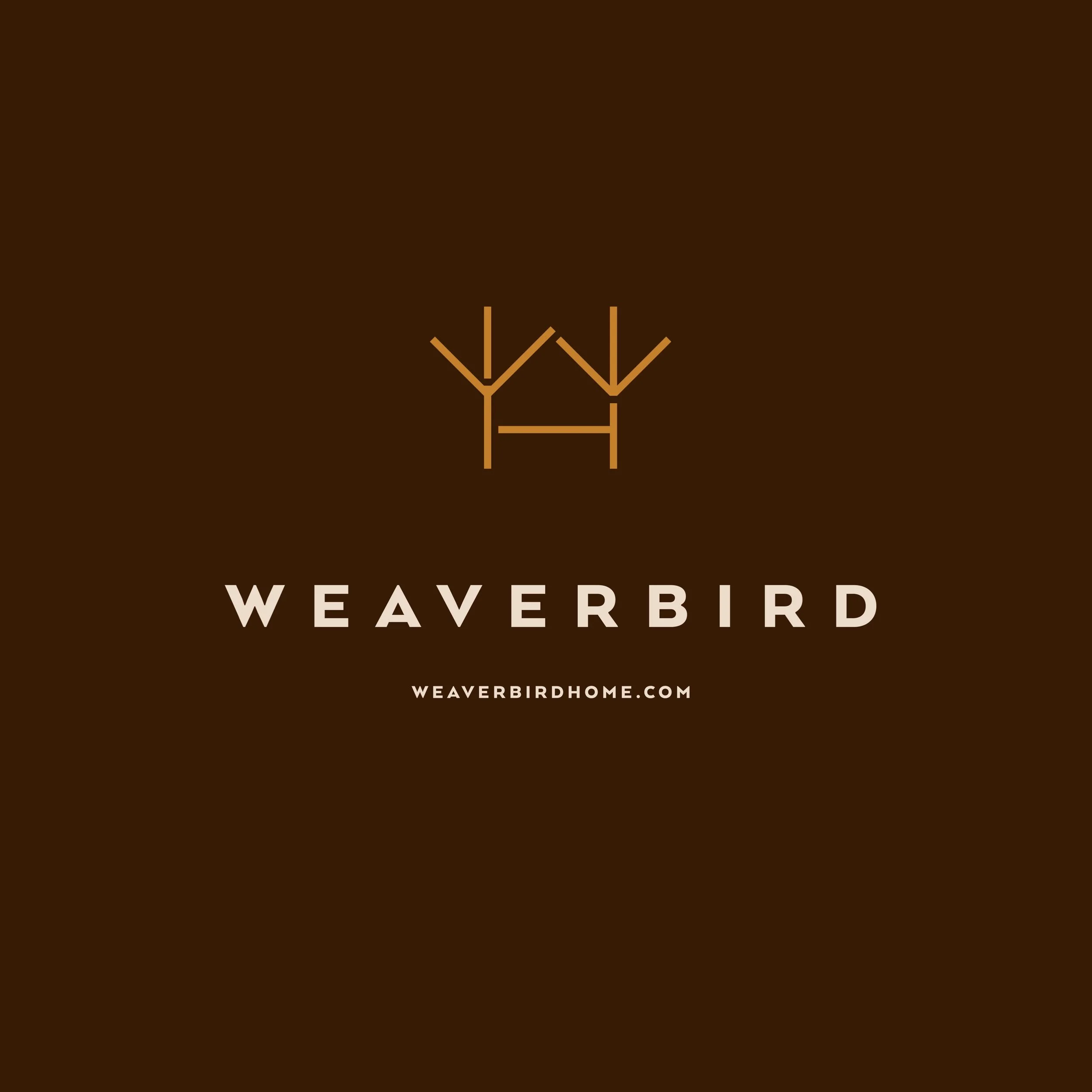 Logo design for Colorado-based interior design firm, Weaverbird Home.