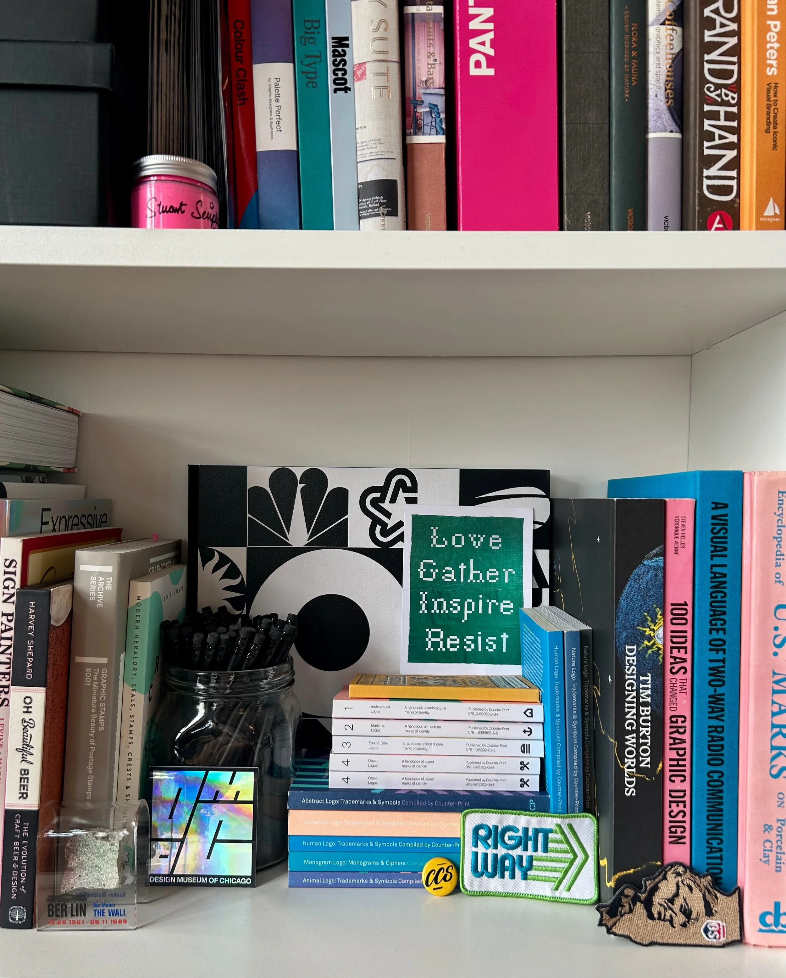 Some recent additions to the studio shelves. 😎