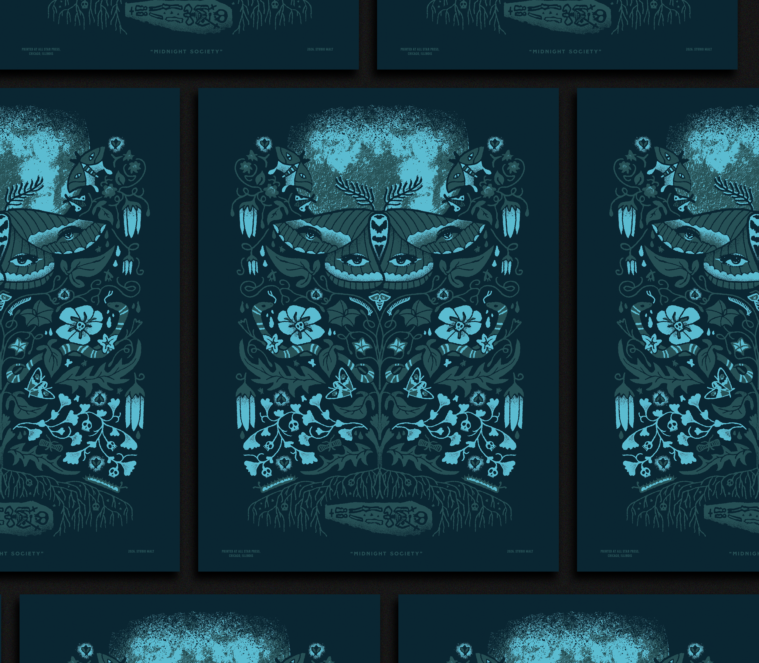   Midnight Society  New prints celebrating what goes bump in the night →  