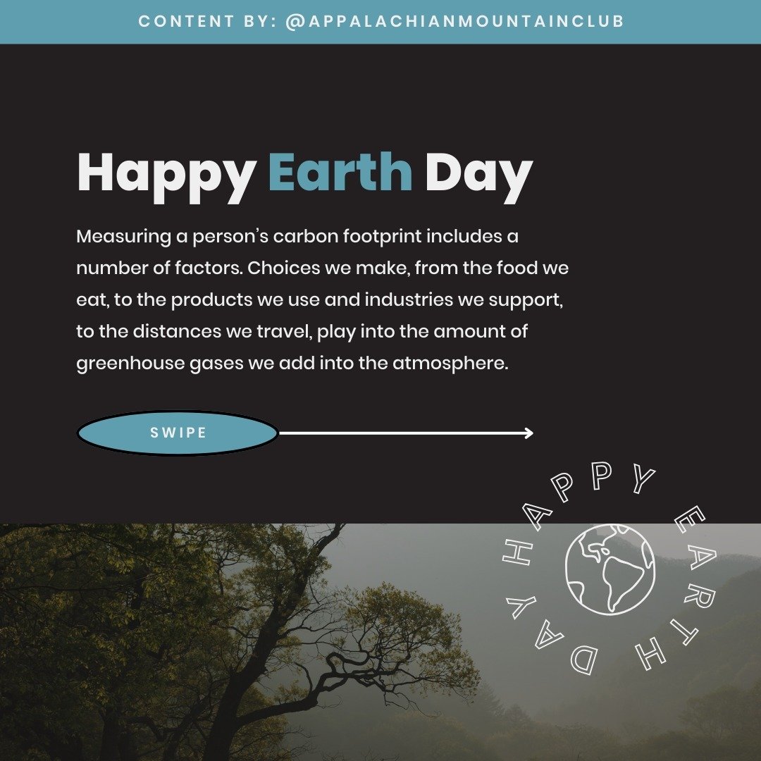 🫶 Happy Earth Day everyone! Measuring a person&rsquo;s carbon footprint includes a number of factors. Choices we make, from the food we eat, to the products we use and industries we support, to the distances we travel, play into the amount of greenh