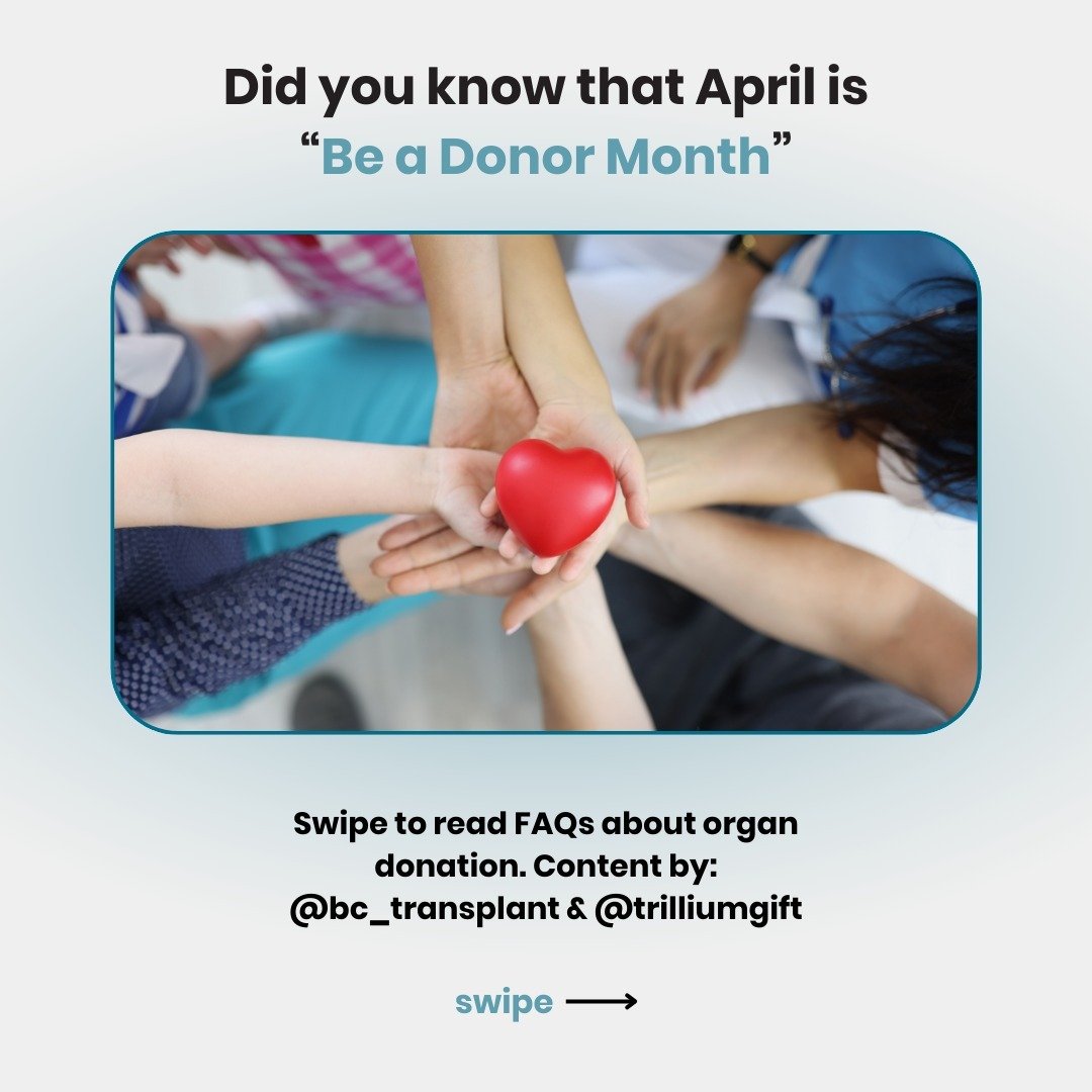 Did you know that April is &ldquo;Be a Donor Month&rdquo; In Ontario, 1,400 people on average are waiting for a lifesaving organ while thousands more are in need of a transformative tissue donation.

Sadly, every 3 days someone will die waiting. Beco