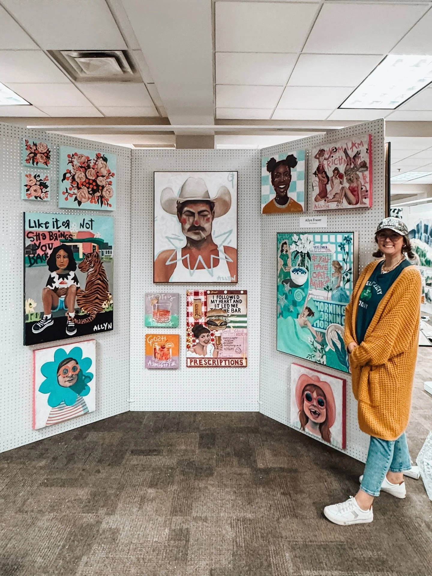 The Wolf River Art Show starts today!! I am honored and humbled to have my paintings hanging next to so many amazing artists. Y&rsquo;all come see this incredible show!! @wolfriverarts