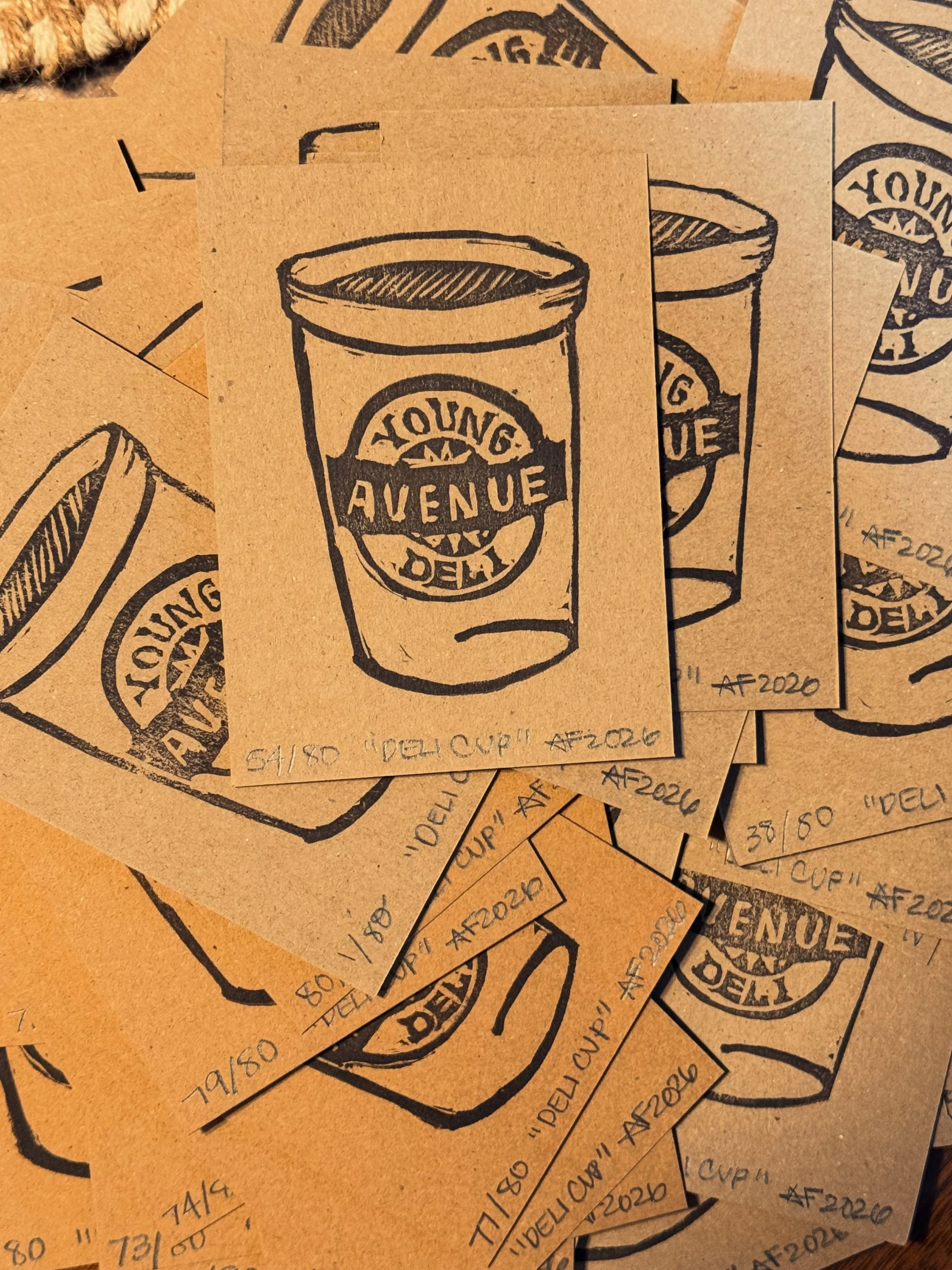 And just like that, I&rsquo;m hooked on block printing again&hellip;

Find these original prints alongside May&rsquo;s Good AM mail!! #goodAMmailclub