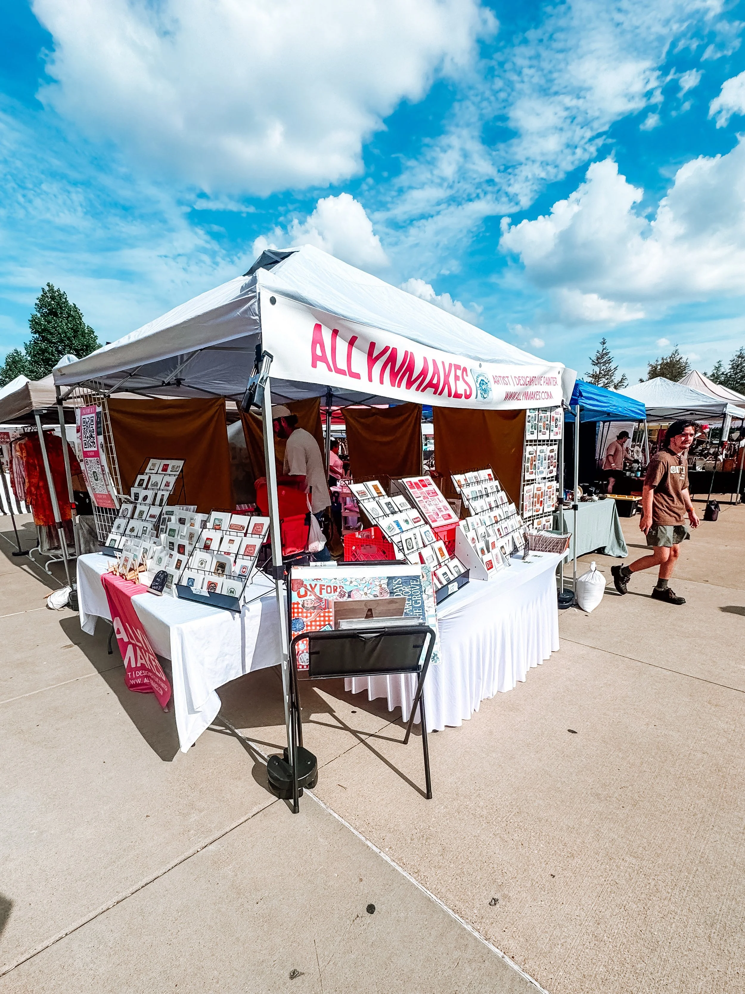 Thank you so much to everyone that came to see me at crafts &amp; drafts yesterday! And for all of your support and kind messages since. This is the Memphis I love and will always love. I think I&rsquo;ll be stepping away from markets for awhile for 