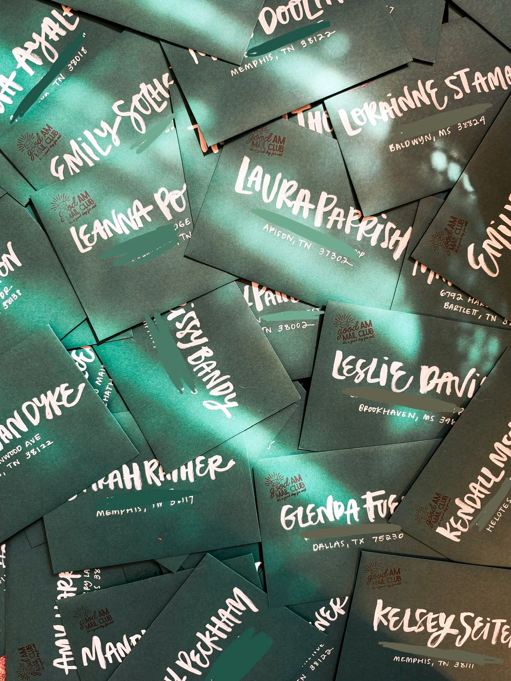 First of all I&rsquo;d like to apologize to my mail club that mail went out late this month (but it&rsquo;s out, I swear!!) Second I&rsquo;d like to show off how much fun I had addressing my envelopes this month lol. Mail club keeps on growing and fi