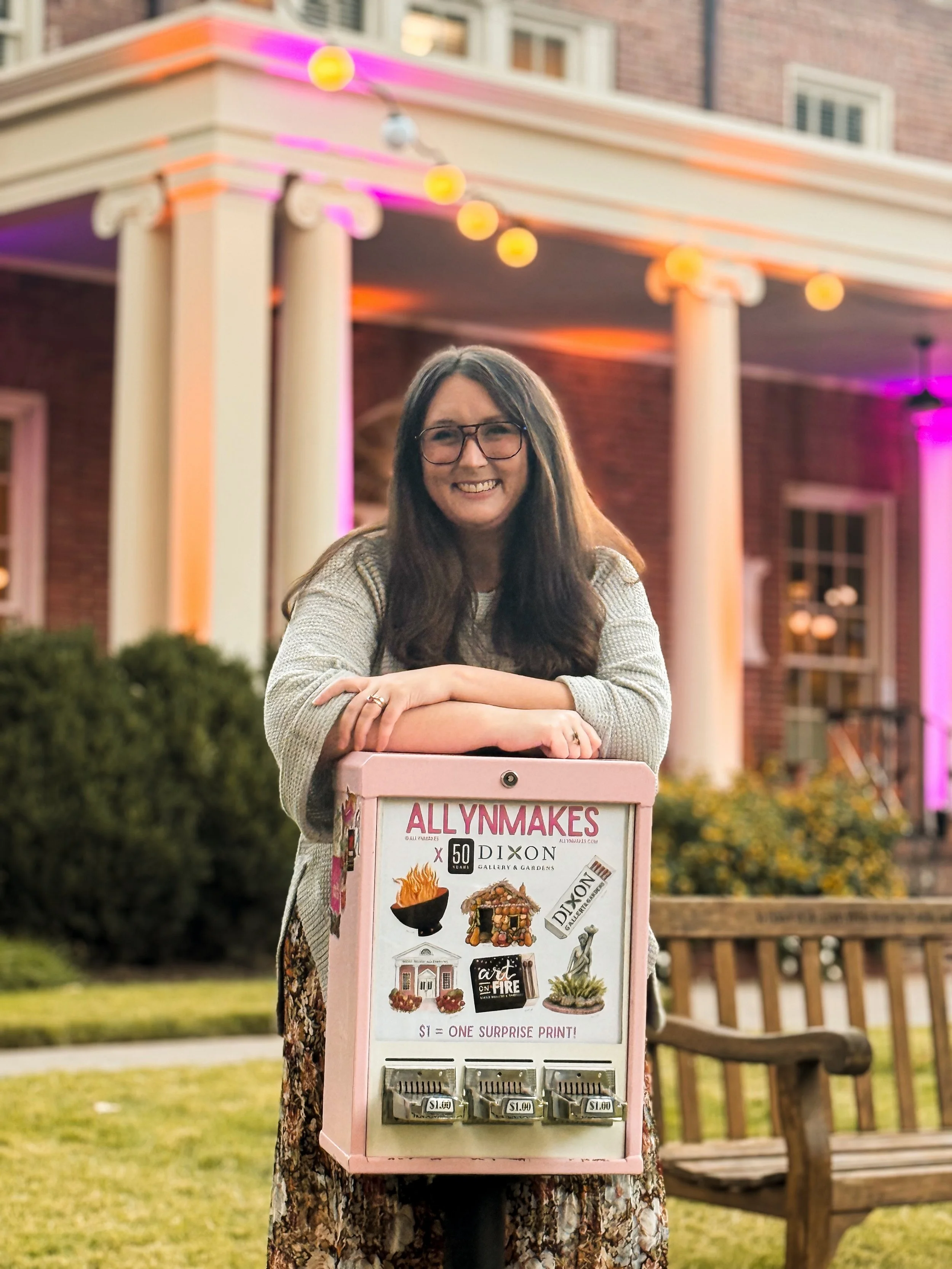 Honored, thrilled, gagged to make custom prints for the hottest night of the year and my FAMILY at @dixonmemphis. I am dying over this tiny pumpkin house tbh. 

It&rsquo;s not too late to grab your tix to Art on Fire happening TONIGHT 8/24🔥🔥