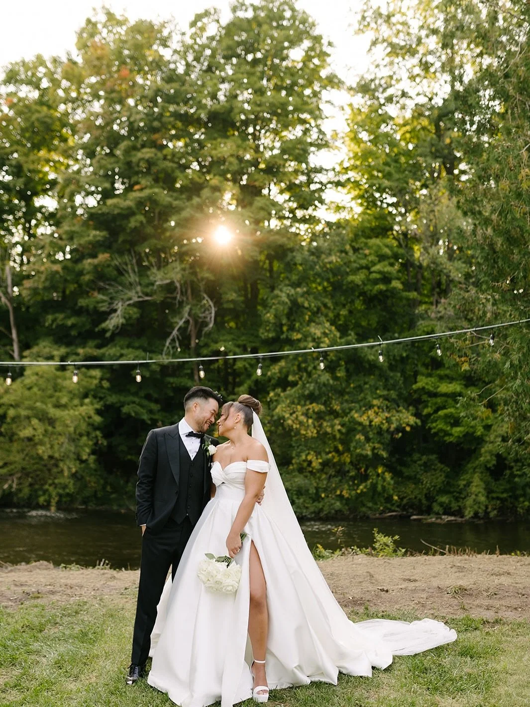 A year ago today, we transformed a private lakefront property into the perfect backdrop for Natalina &amp; Matthew&rsquo;s wedding 🍃 Tent weddings are never easy, but turning a blank canvas into something so beautiful makes every detail worthwhile ?
