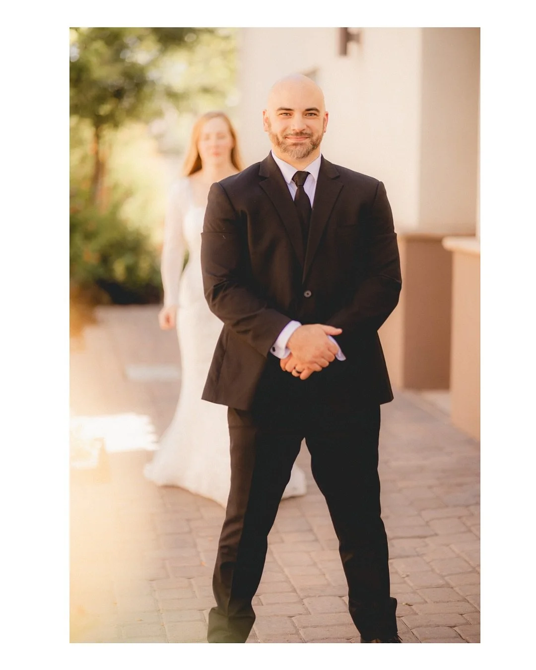 Me: &ldquo;Alright, sneak up behind him and give him the biggest bear hug.&rdquo;
Bride: &ldquo;Can I pinch his butt?&rdquo;
Me: 😳
Bride: 🤭
Me: &ldquo;Ok bet.&rdquo; 📸 
#BehindTheScenes