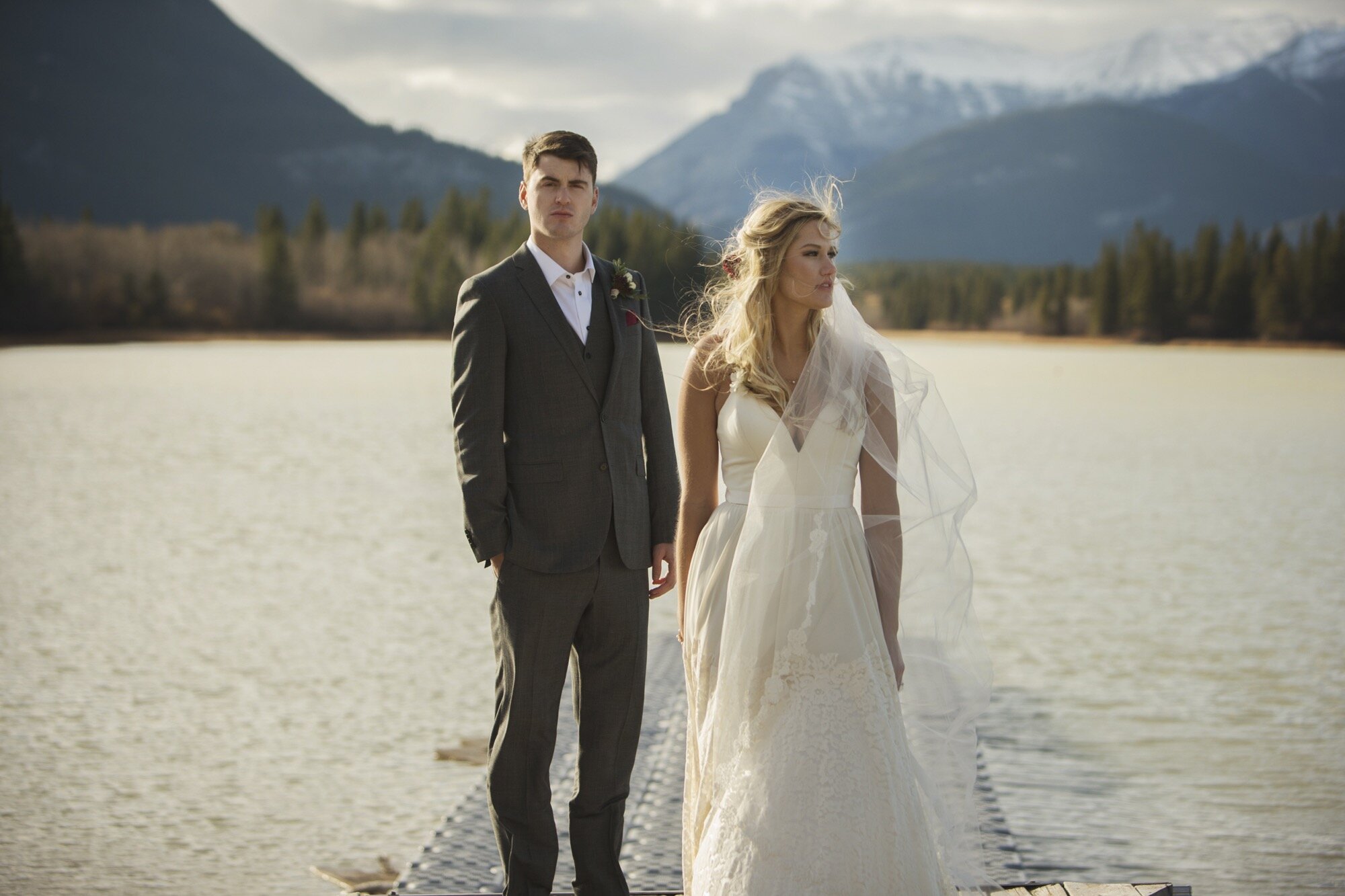 wedding portrait rocky mountain lake alberta.jpg